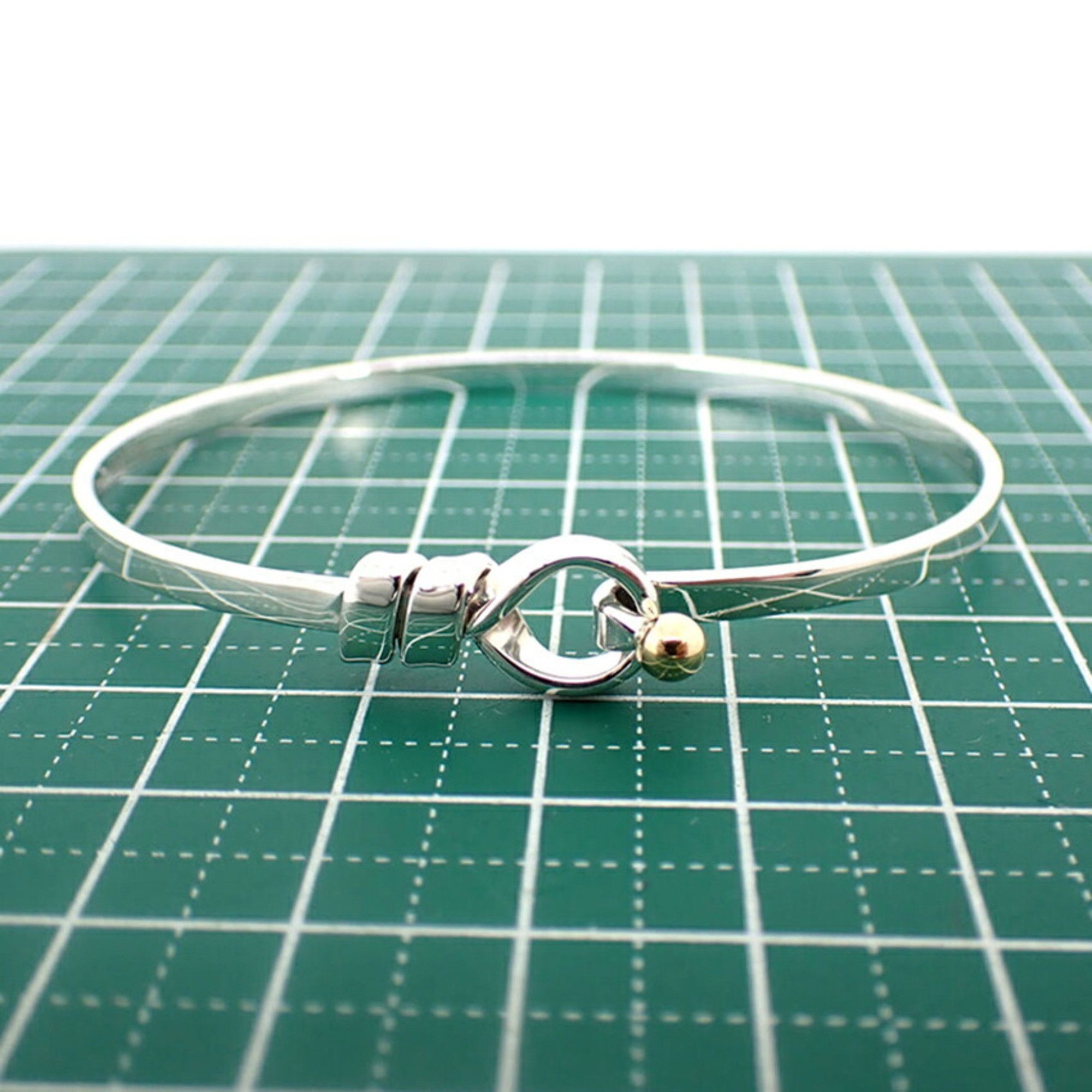 Tiffany & Co. TIFFANY 925 750 Hook & Eye Bangle Size ONE SIZE - 9 Thumbnail