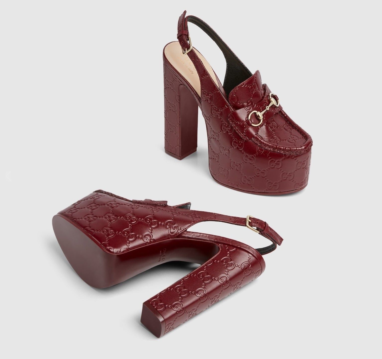 Gucci Gucci Horsebit Platform Slingbacks SIZE 38 Size ONE SIZE - 3 Thumbnail