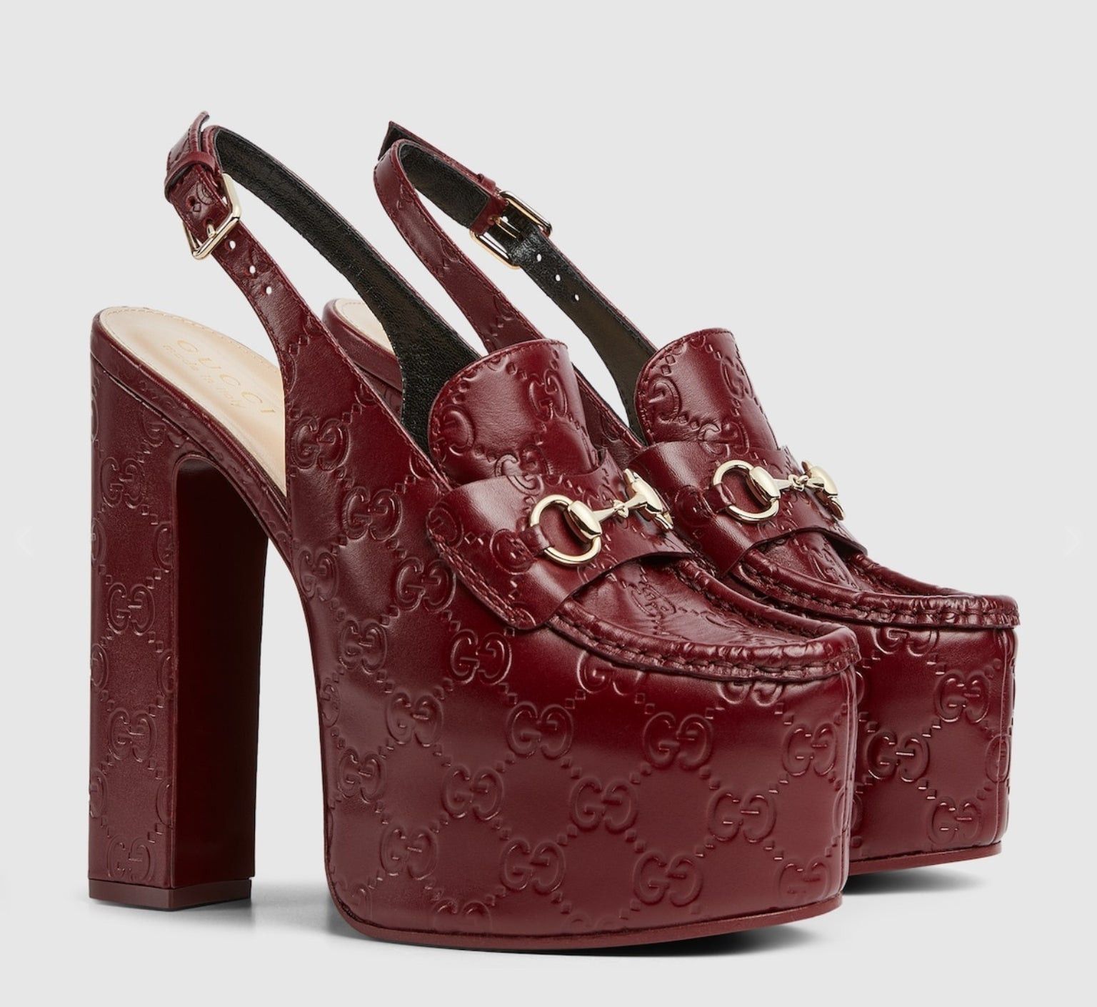 Gucci Gucci Horsebit Platform Slingbacks SIZE 38 Size ONE SIZE - 2 Thumbnail