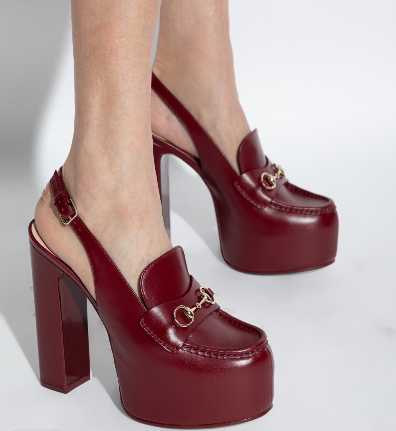 Gucci Gucci Horsebit Platform Slingbacks SIZE 39 Size ONE SIZE - 3 Thumbnail