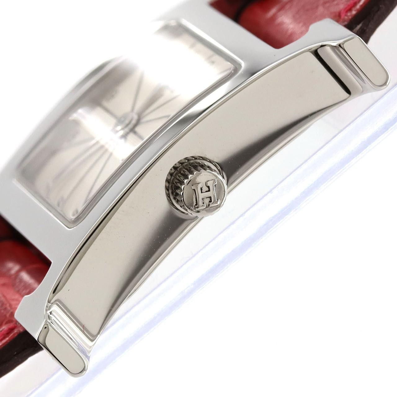 Hermes Hermes Hermes H Watch Stainless Steel Watch Metal Quartz DUTY FREE for USA Size ONE SIZE - 3 Thumbnail
