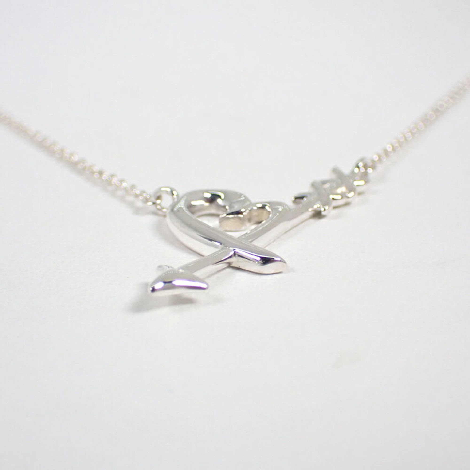 Tiffany & Co. TIFFANY SV925 Heart & Arrow Pendant Necklace Size ONE SIZE - 5 Thumbnail