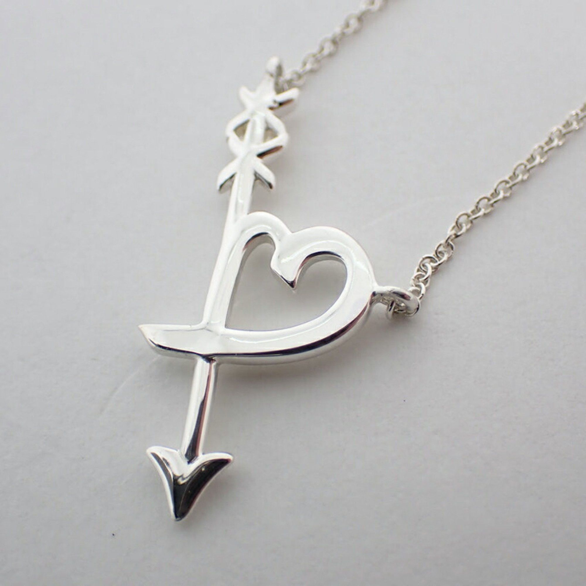Tiffany & Co. TIFFANY SV925 Heart & Arrow Pendant Necklace Size ONE SIZE - 9 Thumbnail