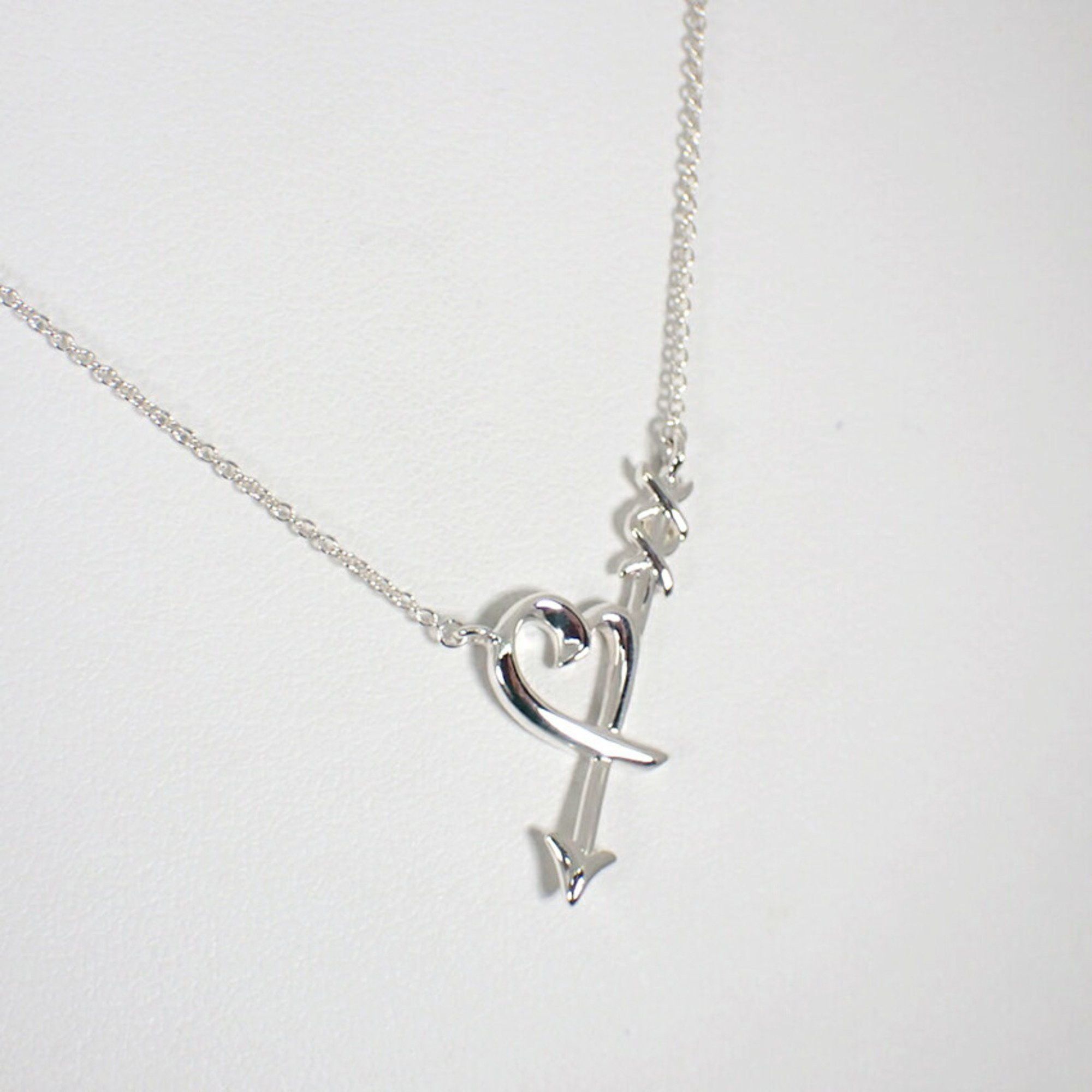 Tiffany & Co. TIFFANY SV925 Heart & Arrow Pendant Necklace Size ONE SIZE - 4 Thumbnail