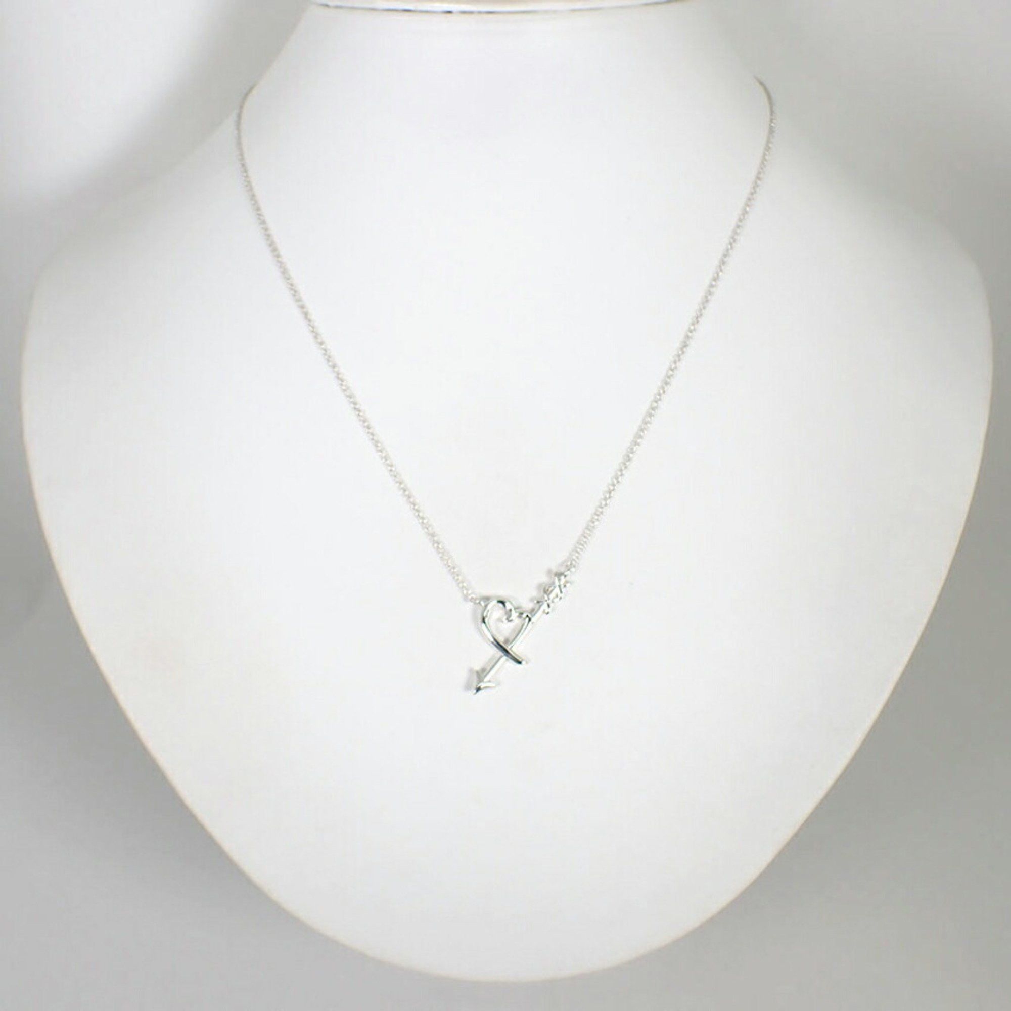 Tiffany & Co. TIFFANY SV925 Heart & Arrow Pendant Necklace Size ONE SIZE - 3 Thumbnail