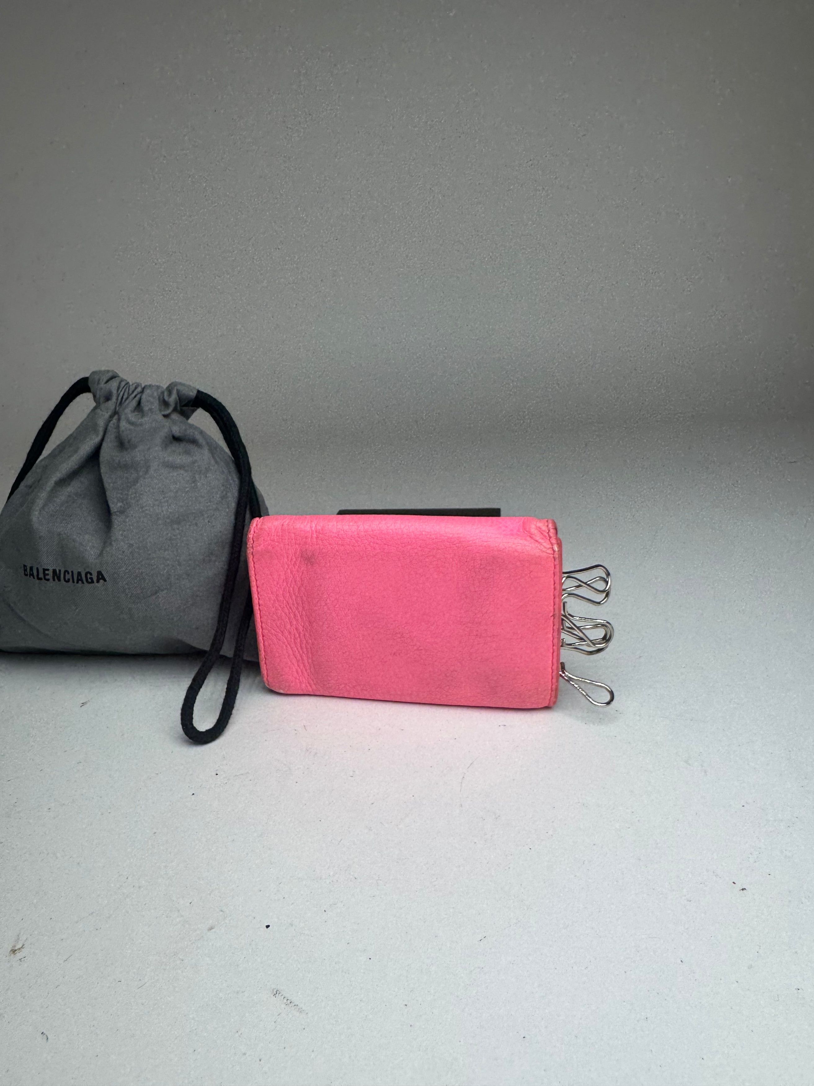 Balenciaga Vintage Leather Cardholder / Key-holder pink Size ONE SIZE - 13 Thumbnail