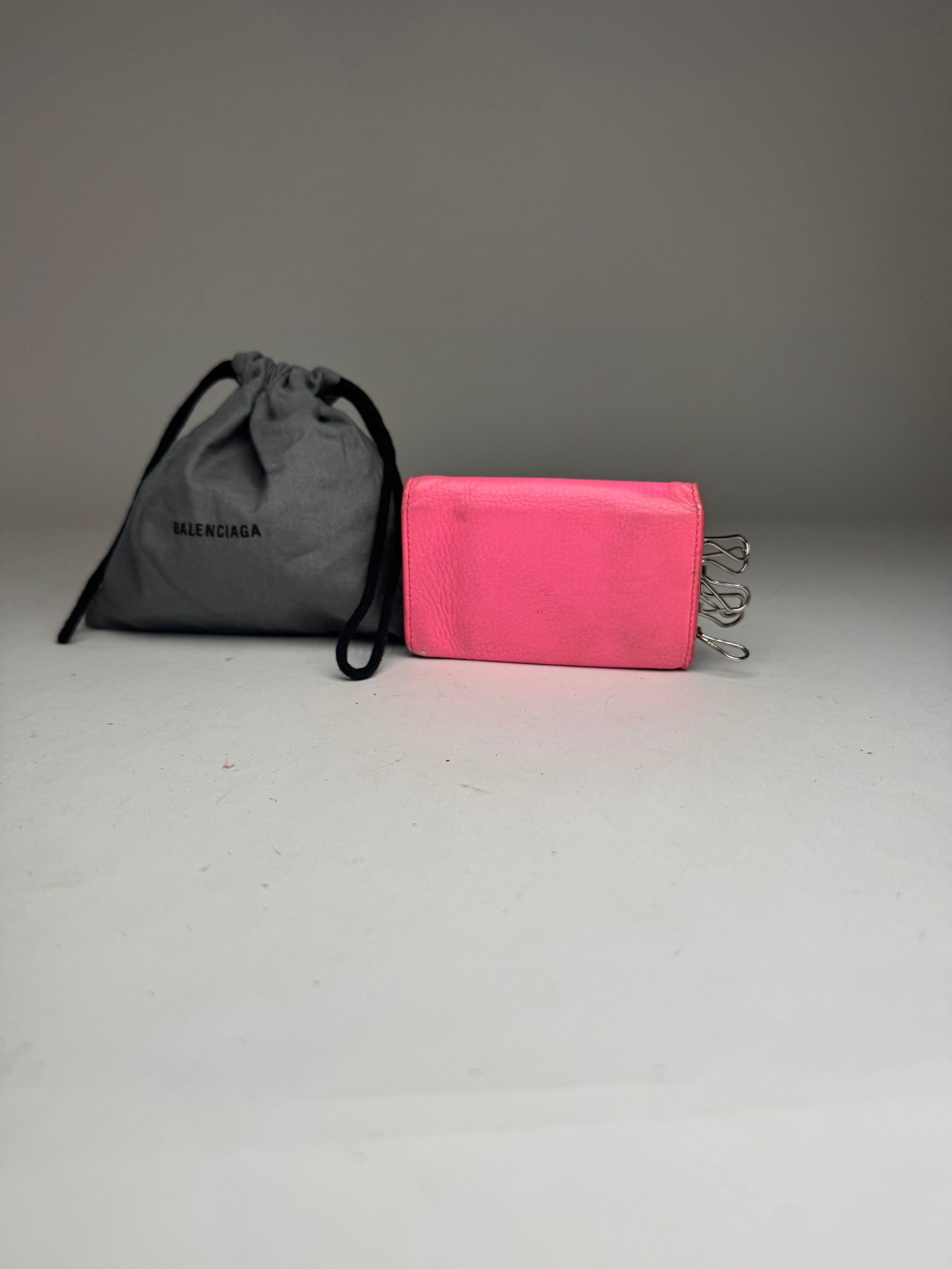Balenciaga Vintage Leather Cardholder / Key-holder pink Size ONE SIZE - 4 Thumbnail