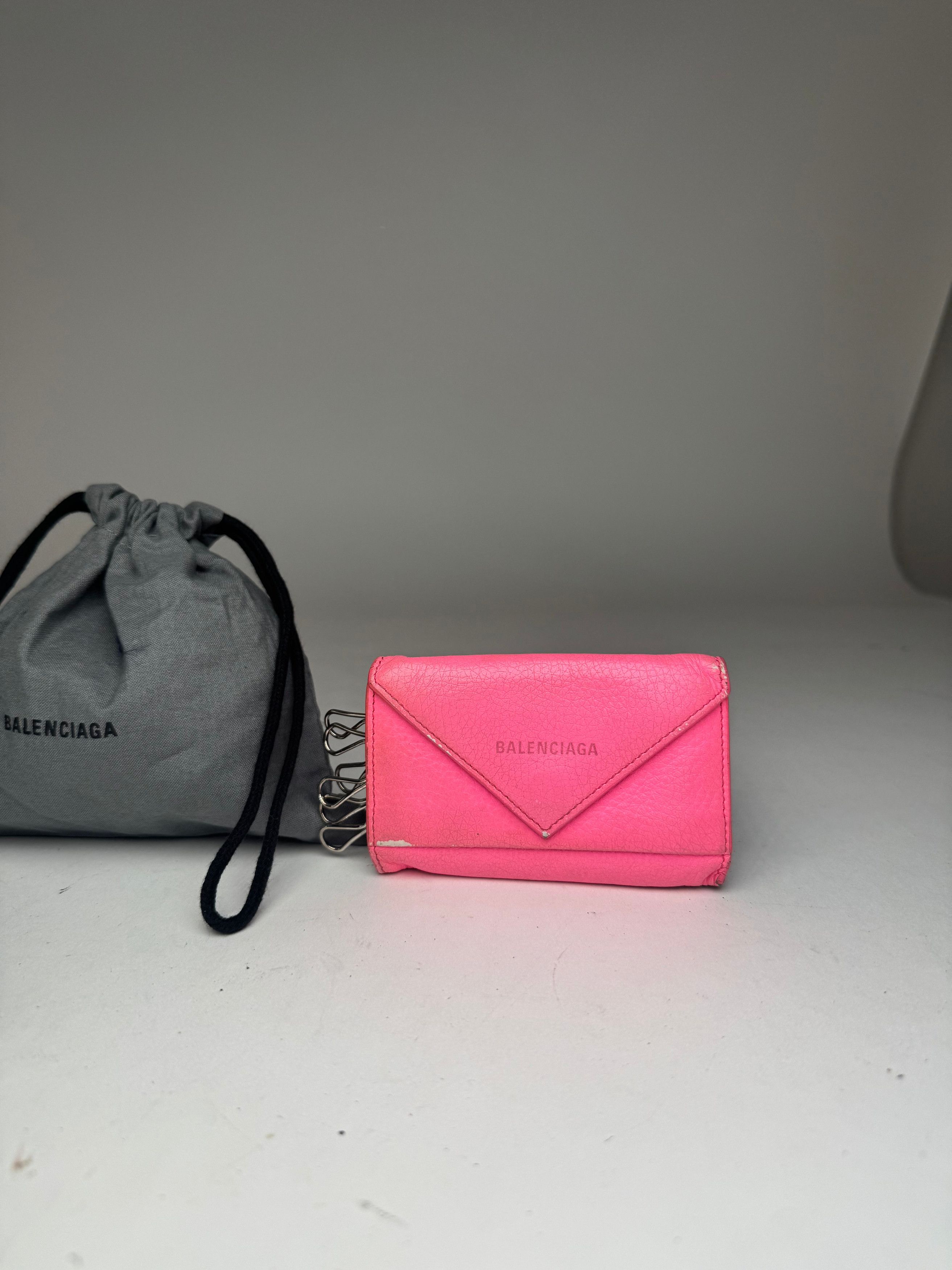 Balenciaga Vintage Leather Cardholder / Key-holder pink Size ONE SIZE - 6 Thumbnail