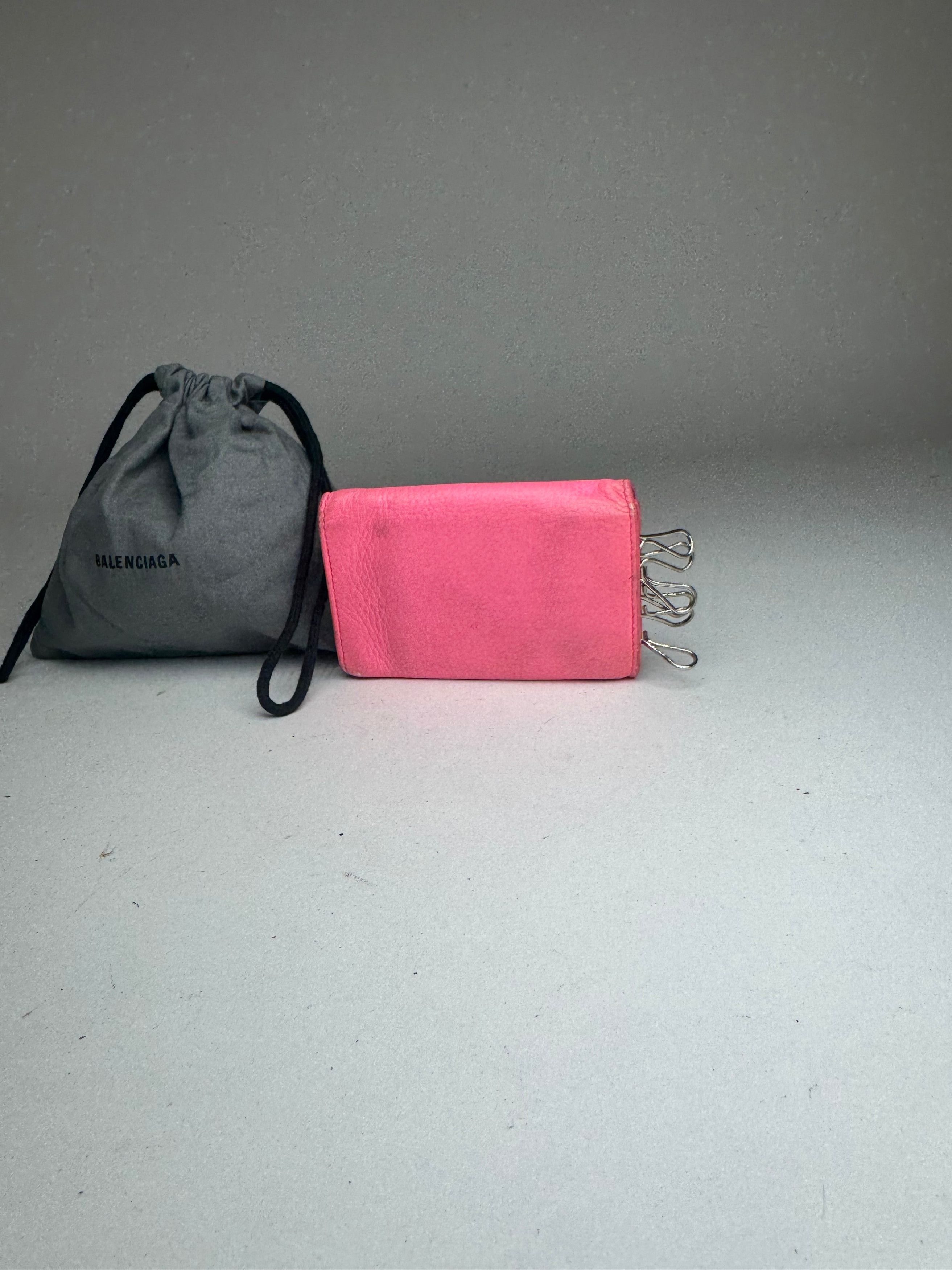 Balenciaga Vintage Leather Cardholder / Key-holder pink Size ONE SIZE - 2 Thumbnail
