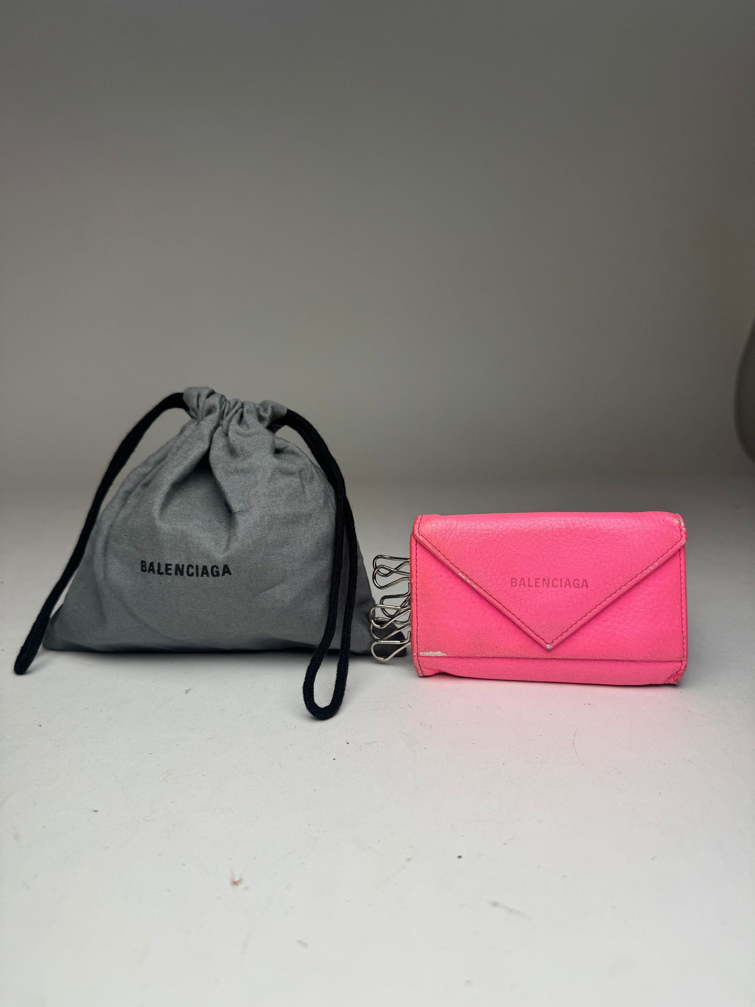 Balenciaga Vintage Leather Cardholder / Key-holder pink Size ONE SIZE - 12 Thumbnail