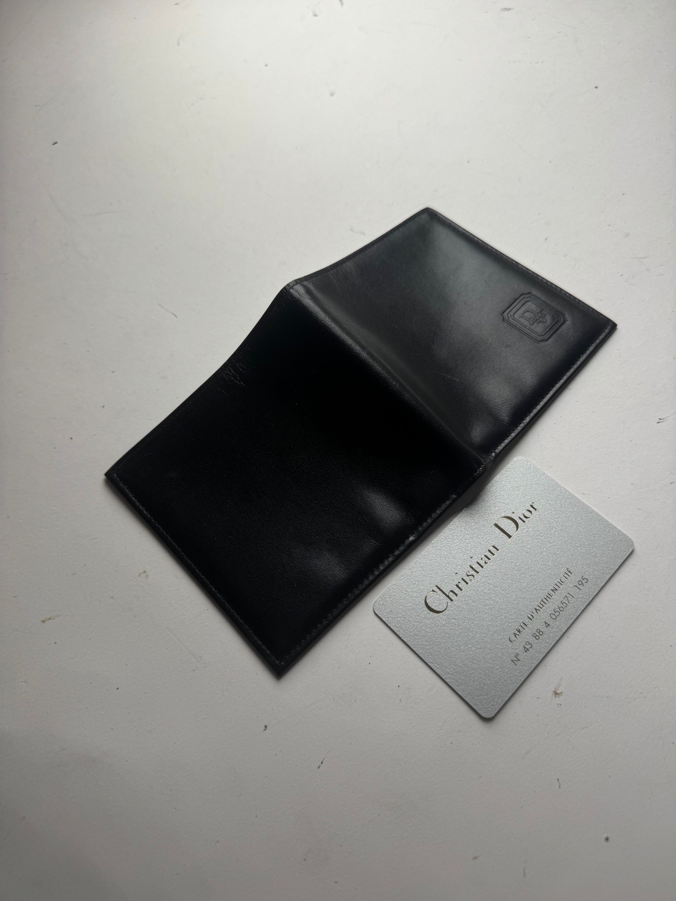 Dior Vintage Flapable Leather Wallet Black Size ONE SIZE - 11 Thumbnail