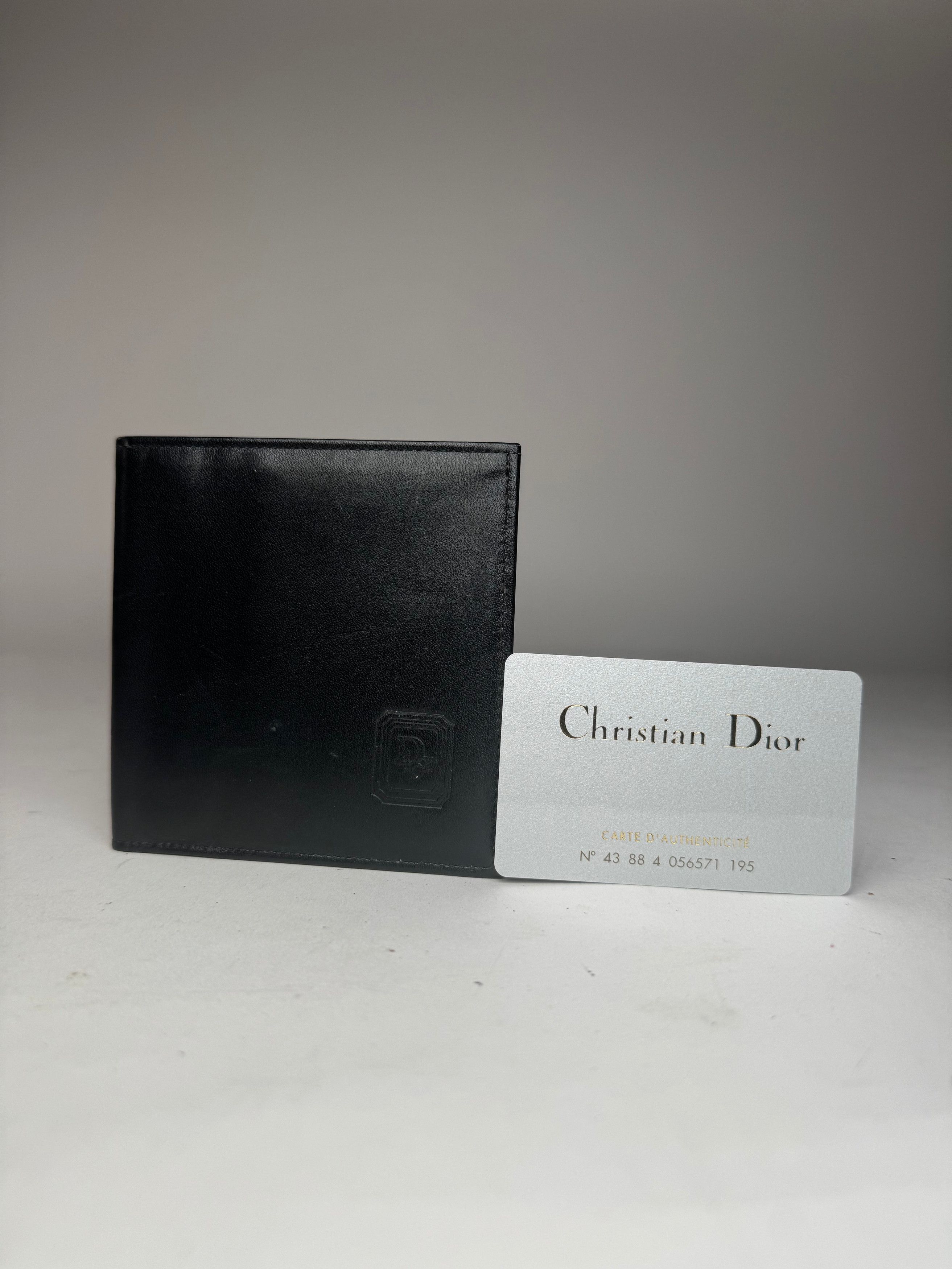 Dior Vintage Flapable Leather Wallet Black Size ONE SIZE - 6 Thumbnail
