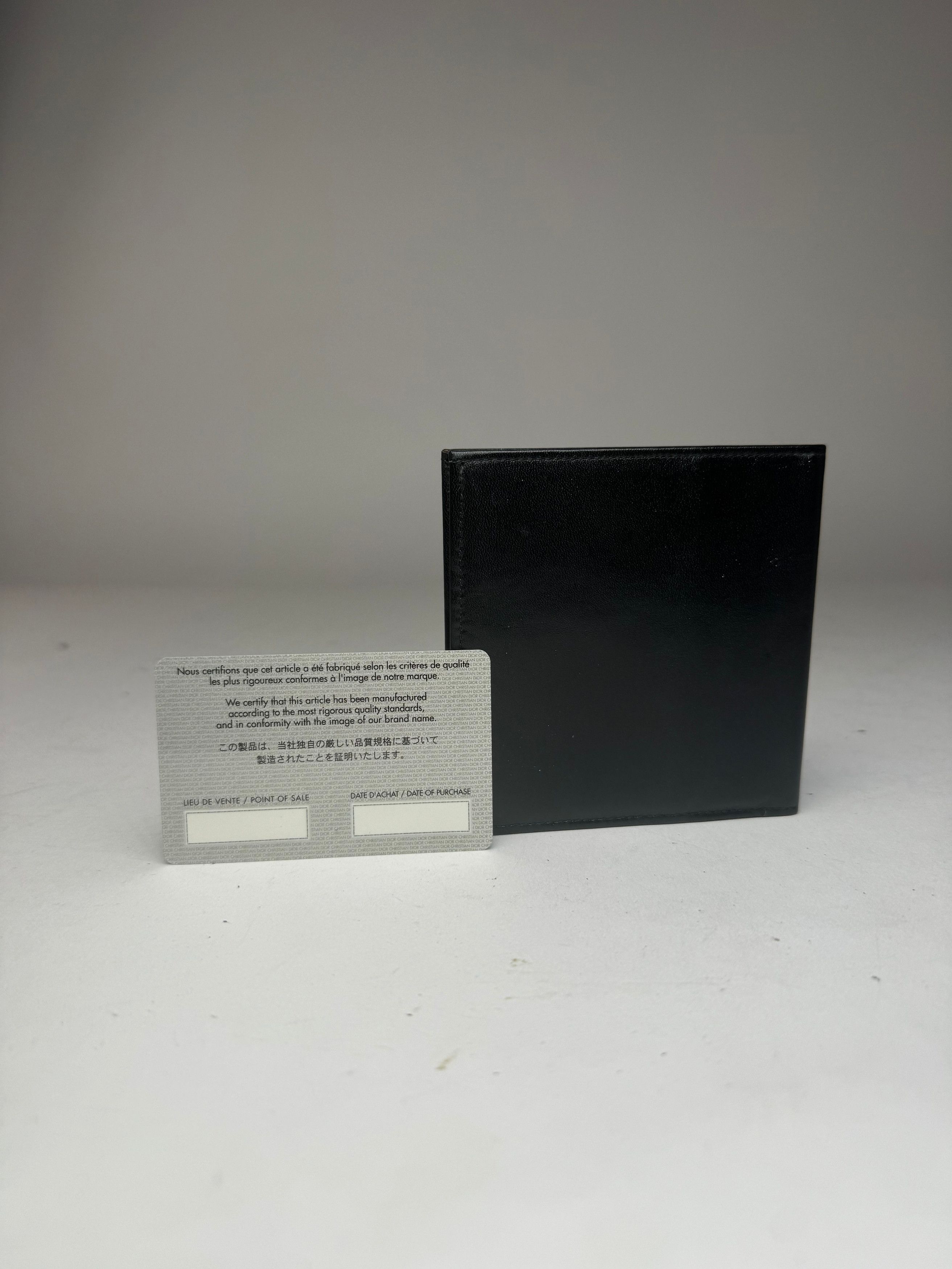Dior Vintage Flapable Leather Wallet Black Size ONE SIZE - 9 Thumbnail