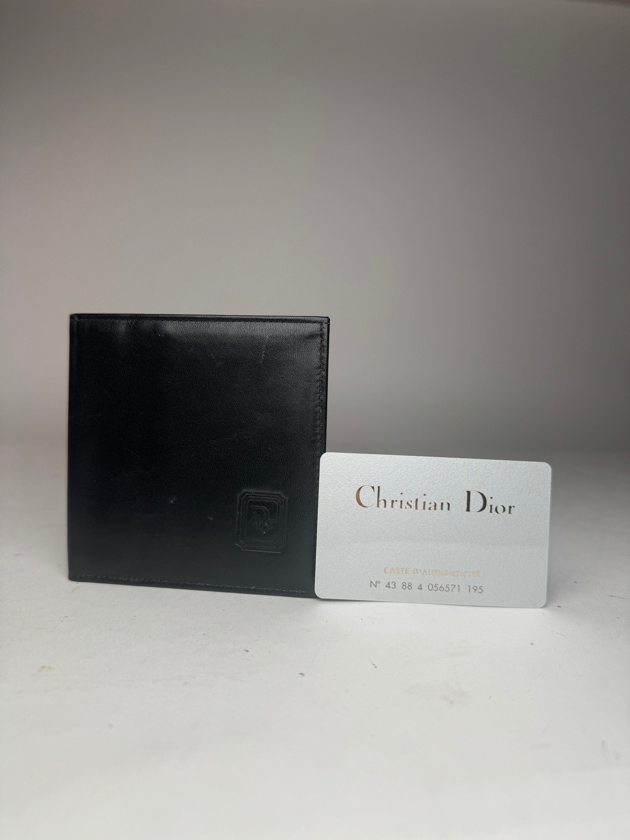 Dior Vintage Flapable Leather Wallet Black Size ONE SIZE - 12 Thumbnail