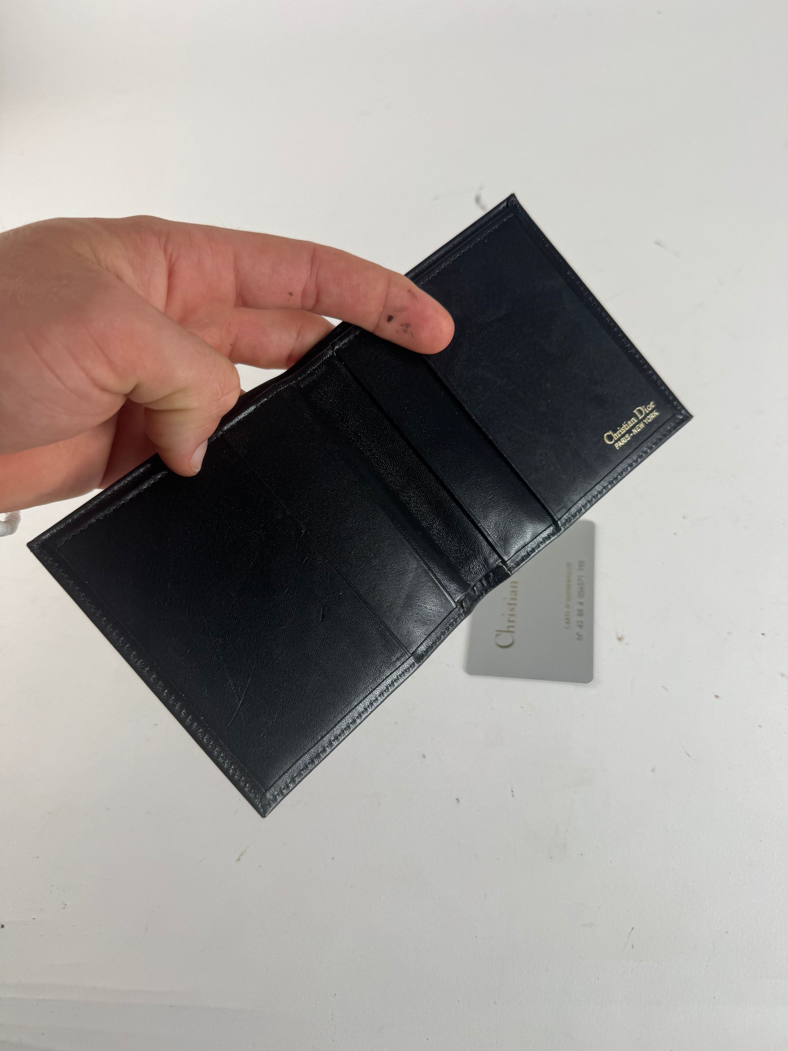 Dior Vintage Flapable Leather Wallet Black Size ONE SIZE - 7 Thumbnail