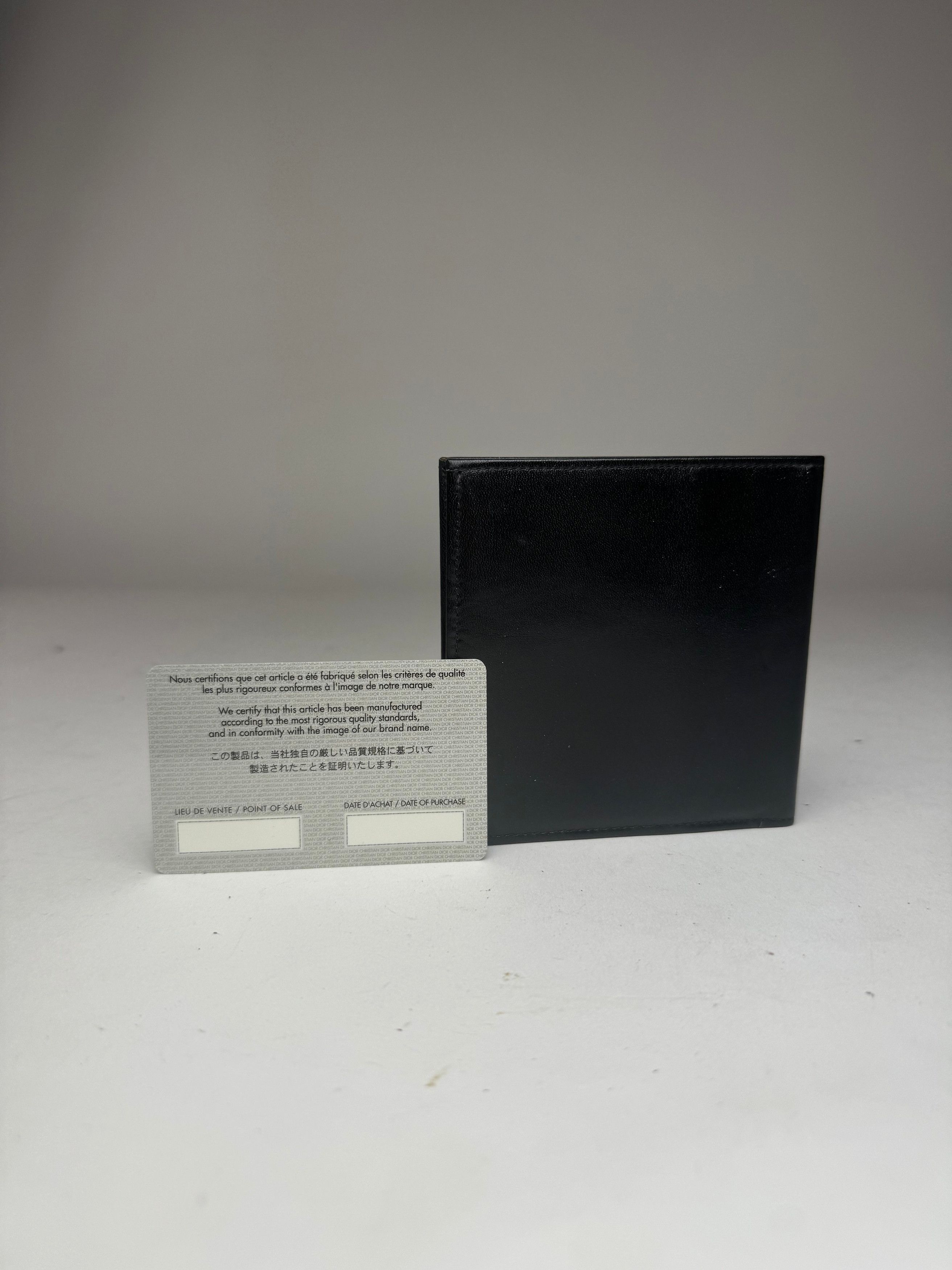 Dior Vintage Flapable Leather Wallet Black Size ONE SIZE - 2 Thumbnail