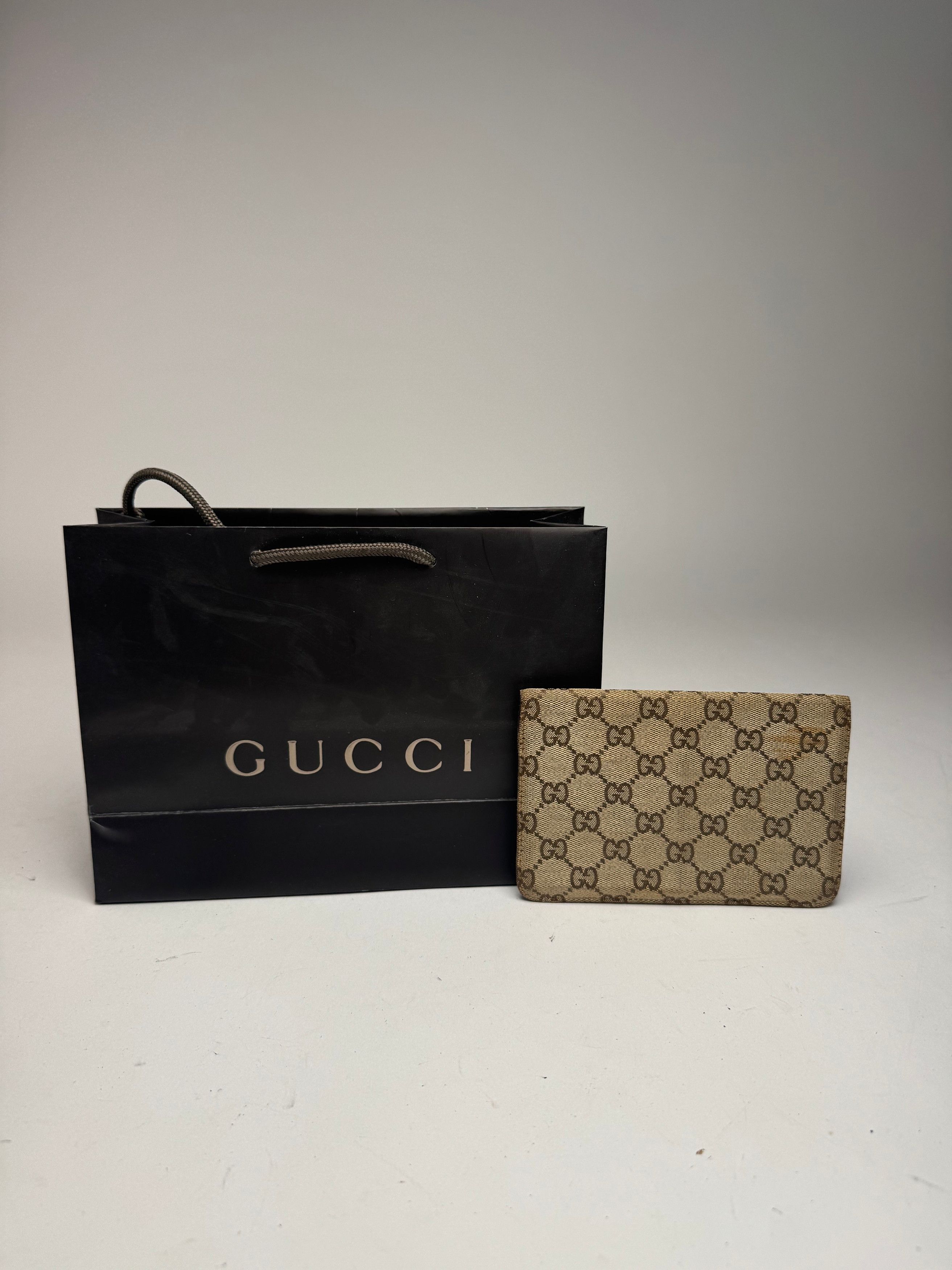 Gucci Vintage Monogram Leather Card Holder Horsebit Beige Size ONE SIZE - 5 Thumbnail