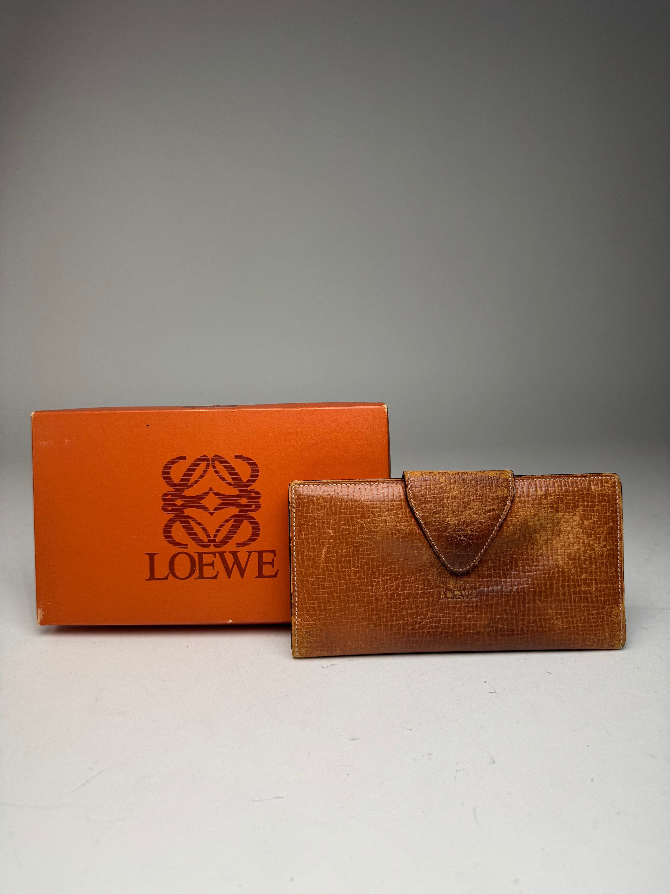 Loewe Vintage Madrid Leather Wallet Brown Size ONE SIZE - 11 Thumbnail