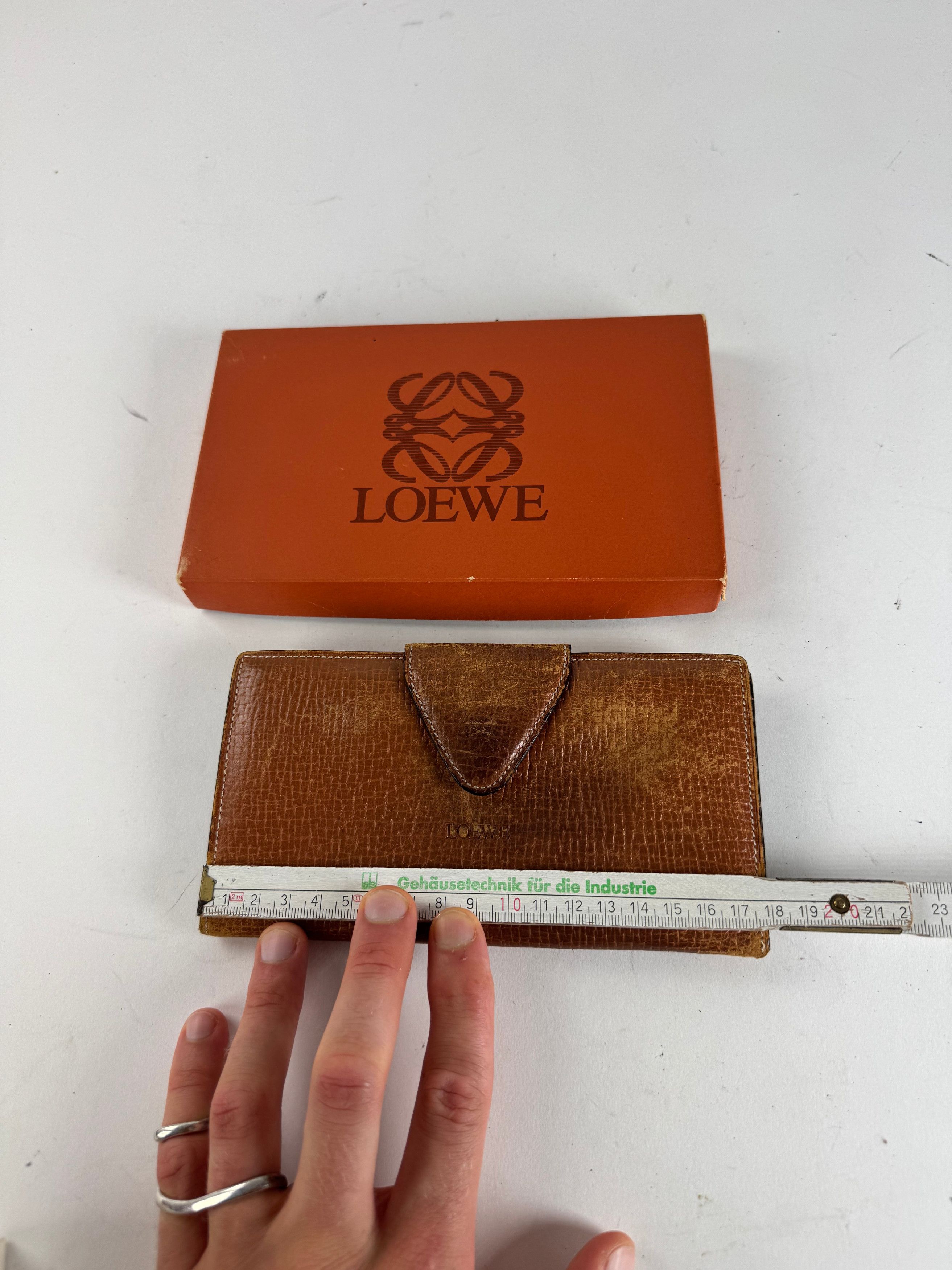 Loewe Vintage Madrid Leather Wallet Brown Size ONE SIZE - 9 Thumbnail