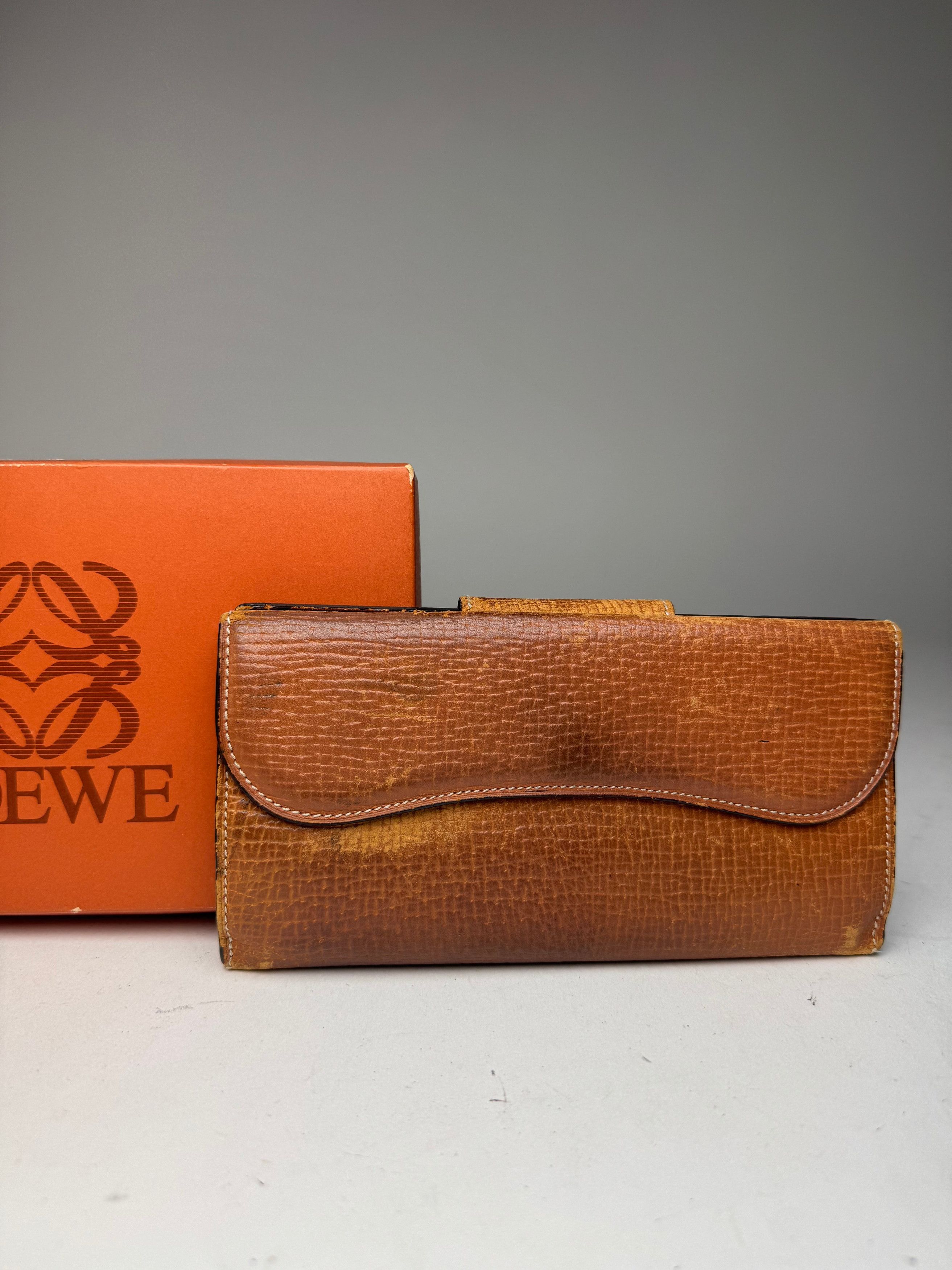 Loewe Vintage Madrid Leather Wallet Brown Size ONE SIZE - 8 Thumbnail
