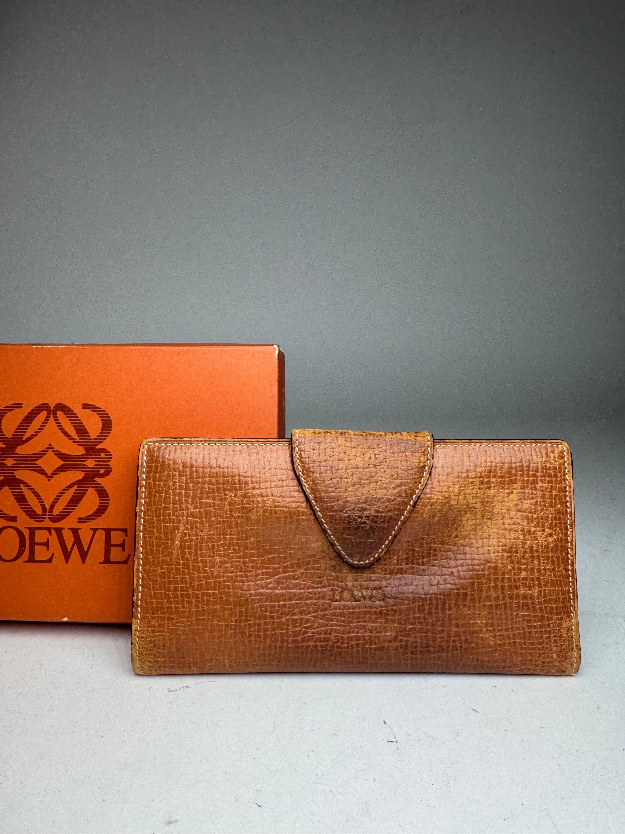 Loewe Vintage Madrid Leather Wallet Brown Size ONE SIZE - 6 Thumbnail
