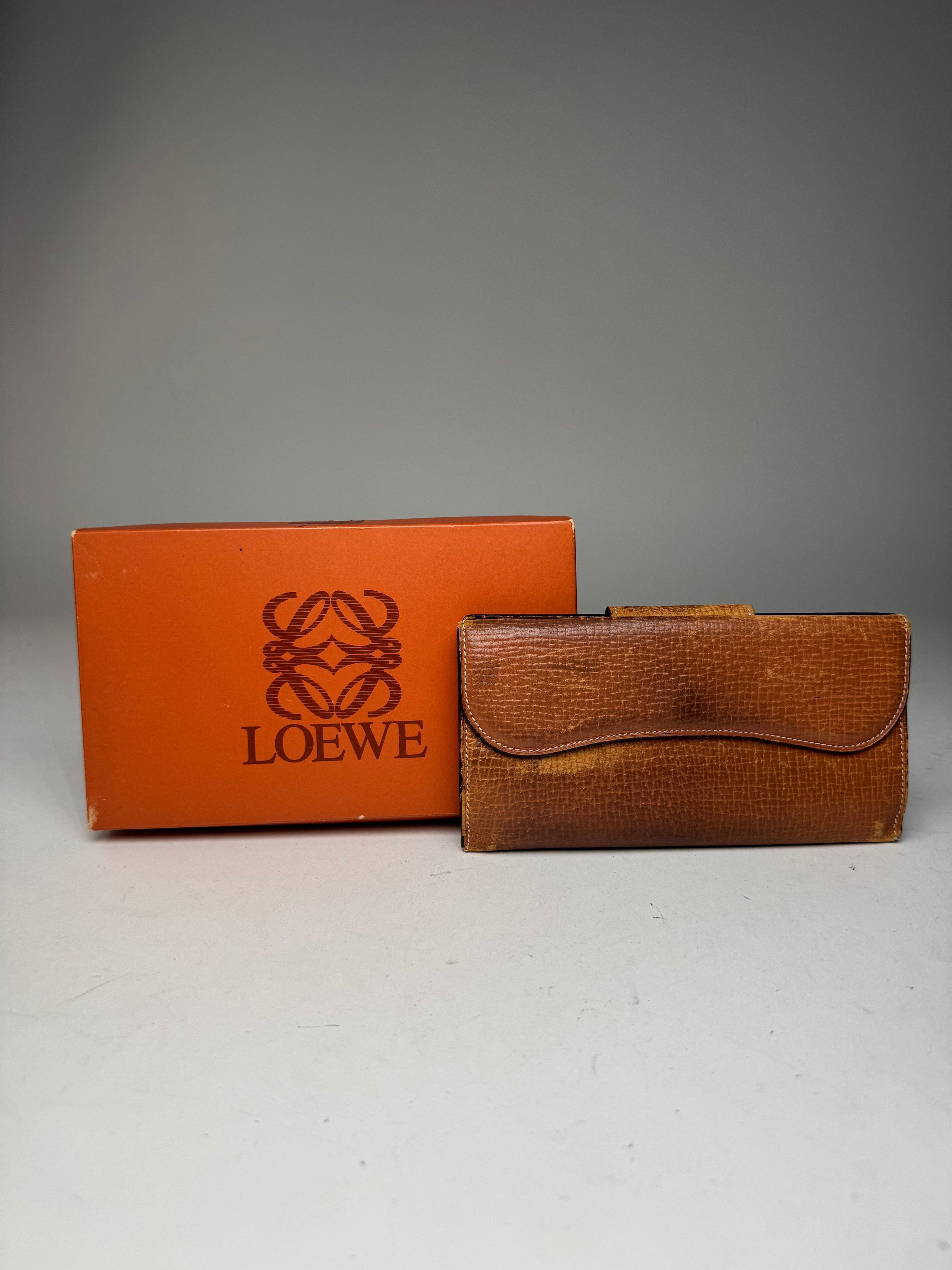 Loewe Vintage Madrid Leather Wallet Brown Size ONE SIZE - 2 Thumbnail