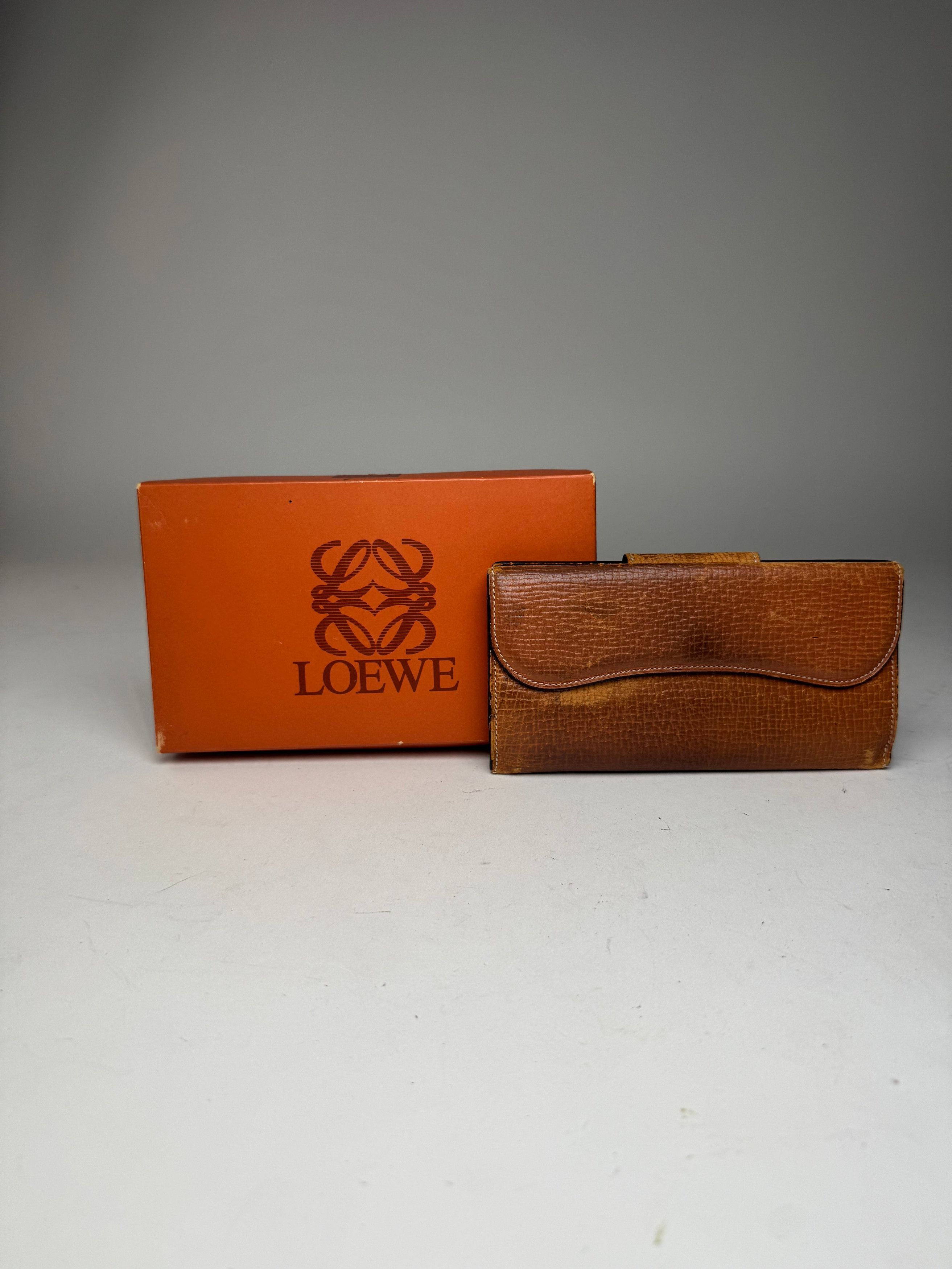 Loewe Vintage Madrid Leather Wallet Brown Size ONE SIZE - 12 Thumbnail