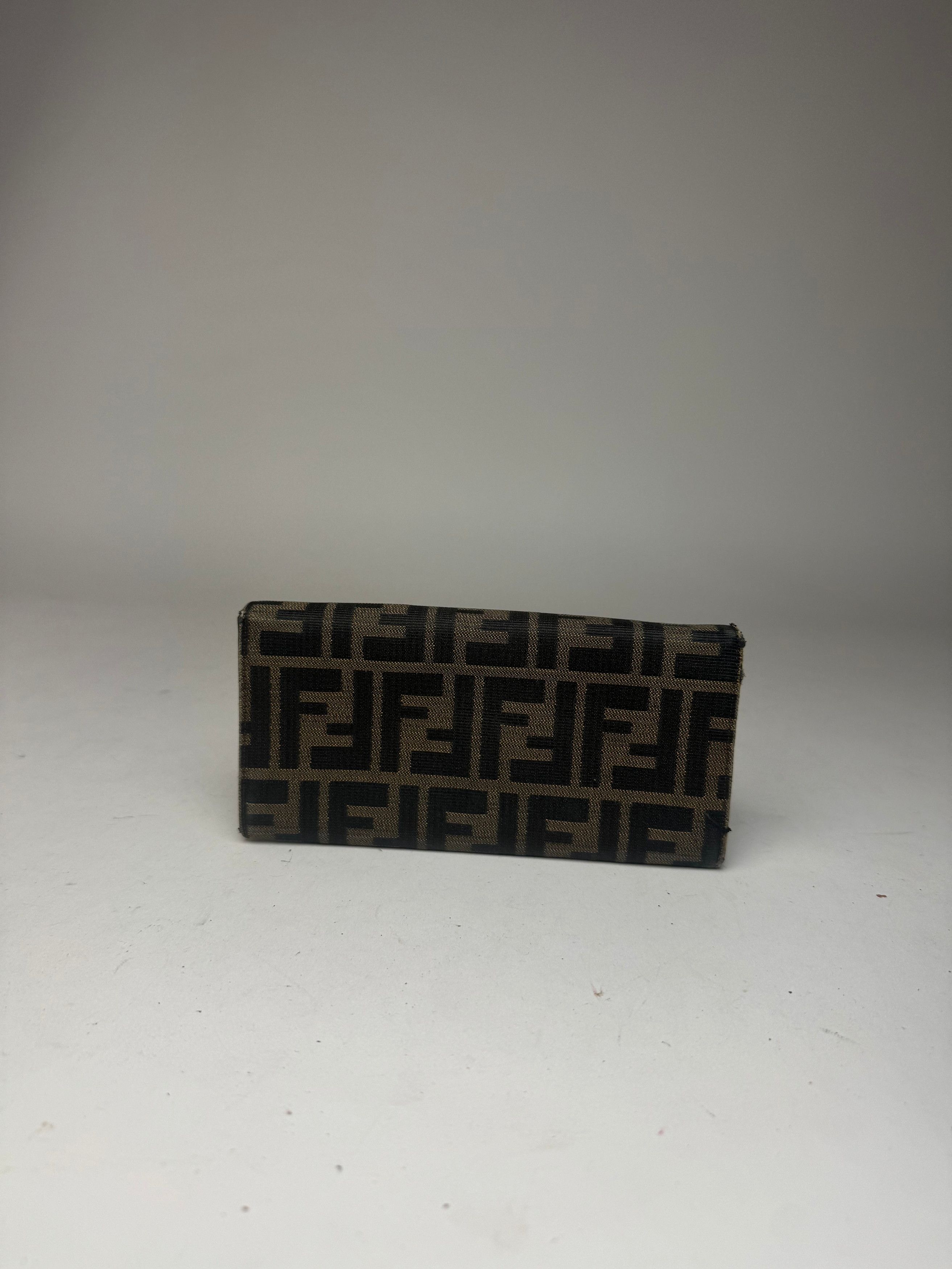 Fendi Vintage Baguette Leather Wallet Brown Size ONE SIZE - 12 Thumbnail