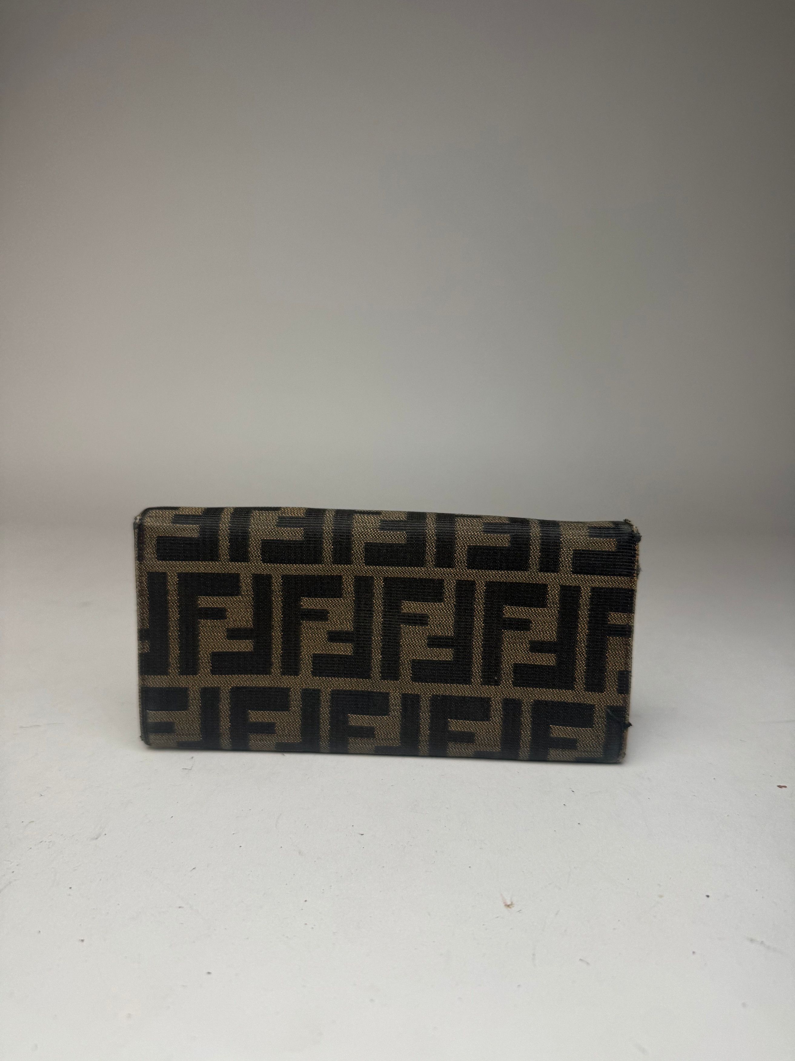 Fendi Vintage Baguette Leather Wallet Brown Size ONE SIZE - 2 Thumbnail