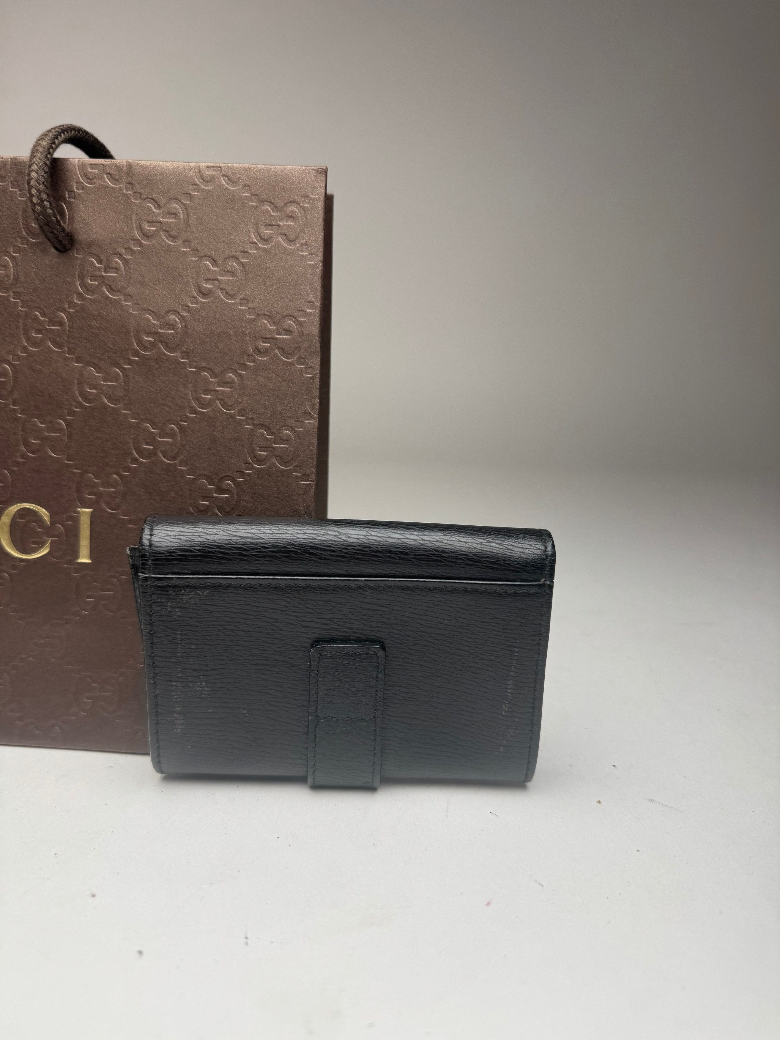 Gucci Vintage Leather Cardholder Black Size ONE SIZE - 5 Thumbnail