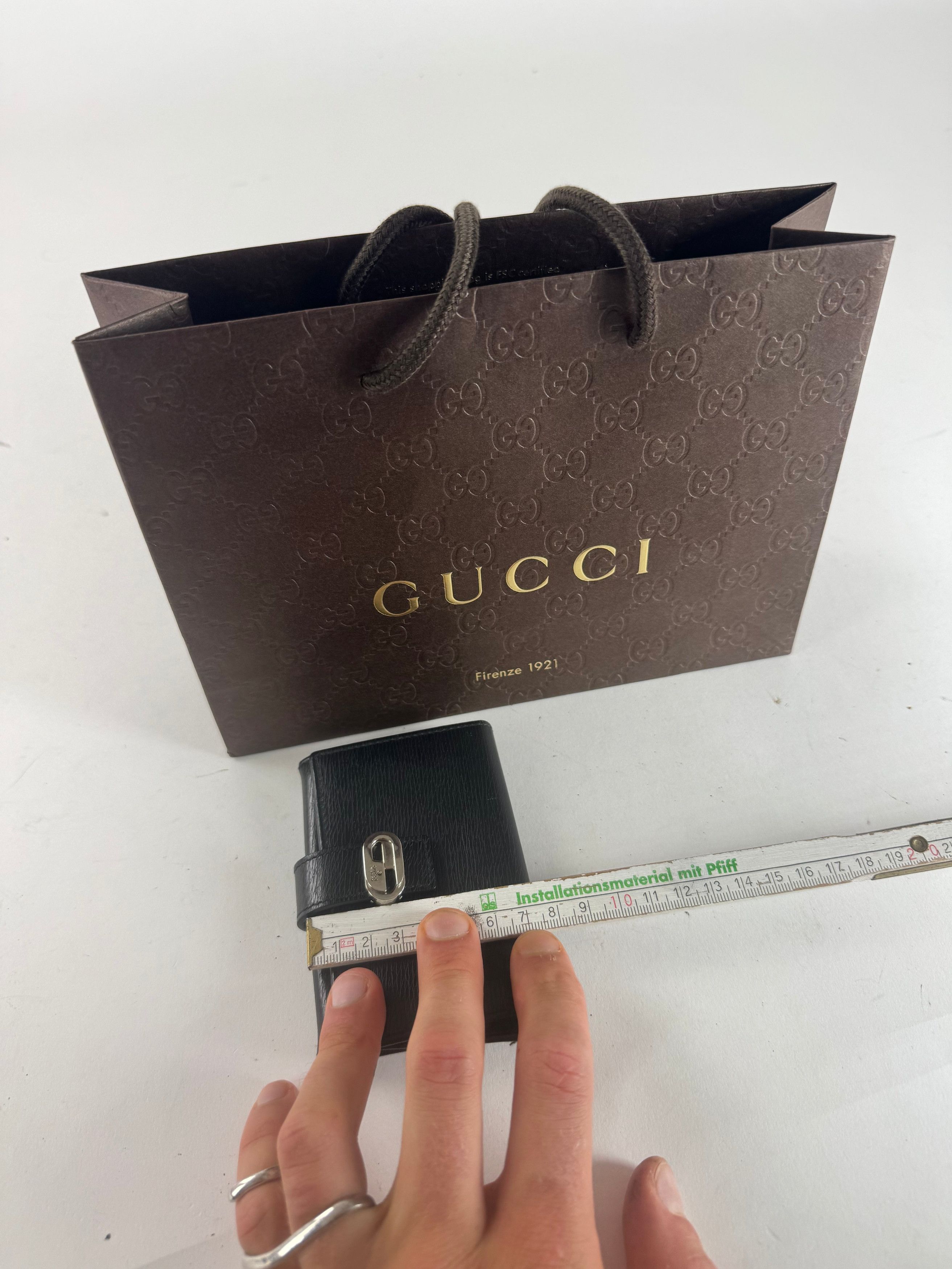 Gucci Vintage Leather Cardholder Black Size ONE SIZE - 13 Thumbnail