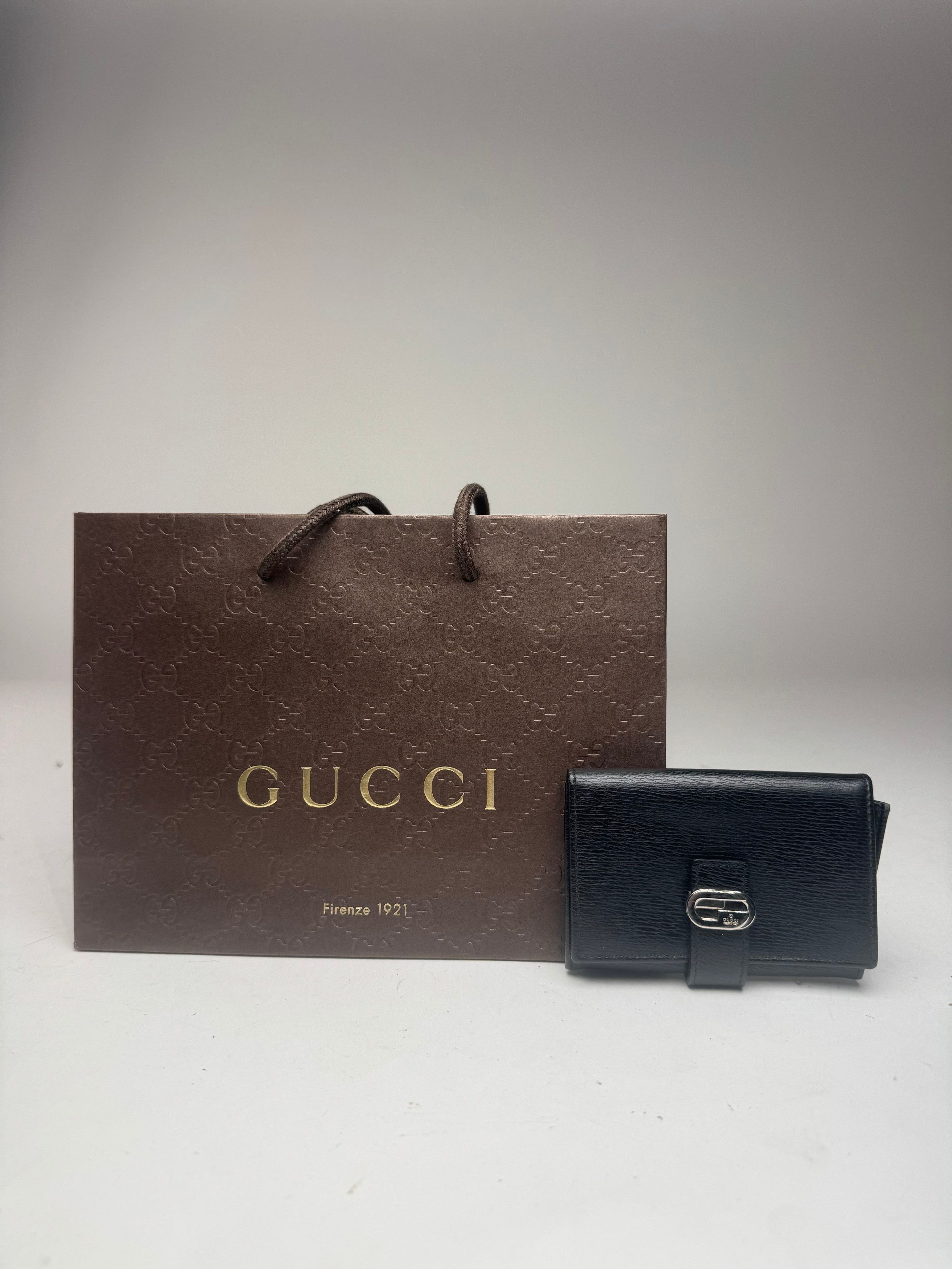 Gucci Vintage Leather Cardholder Black Size ONE SIZE - 14 Thumbnail