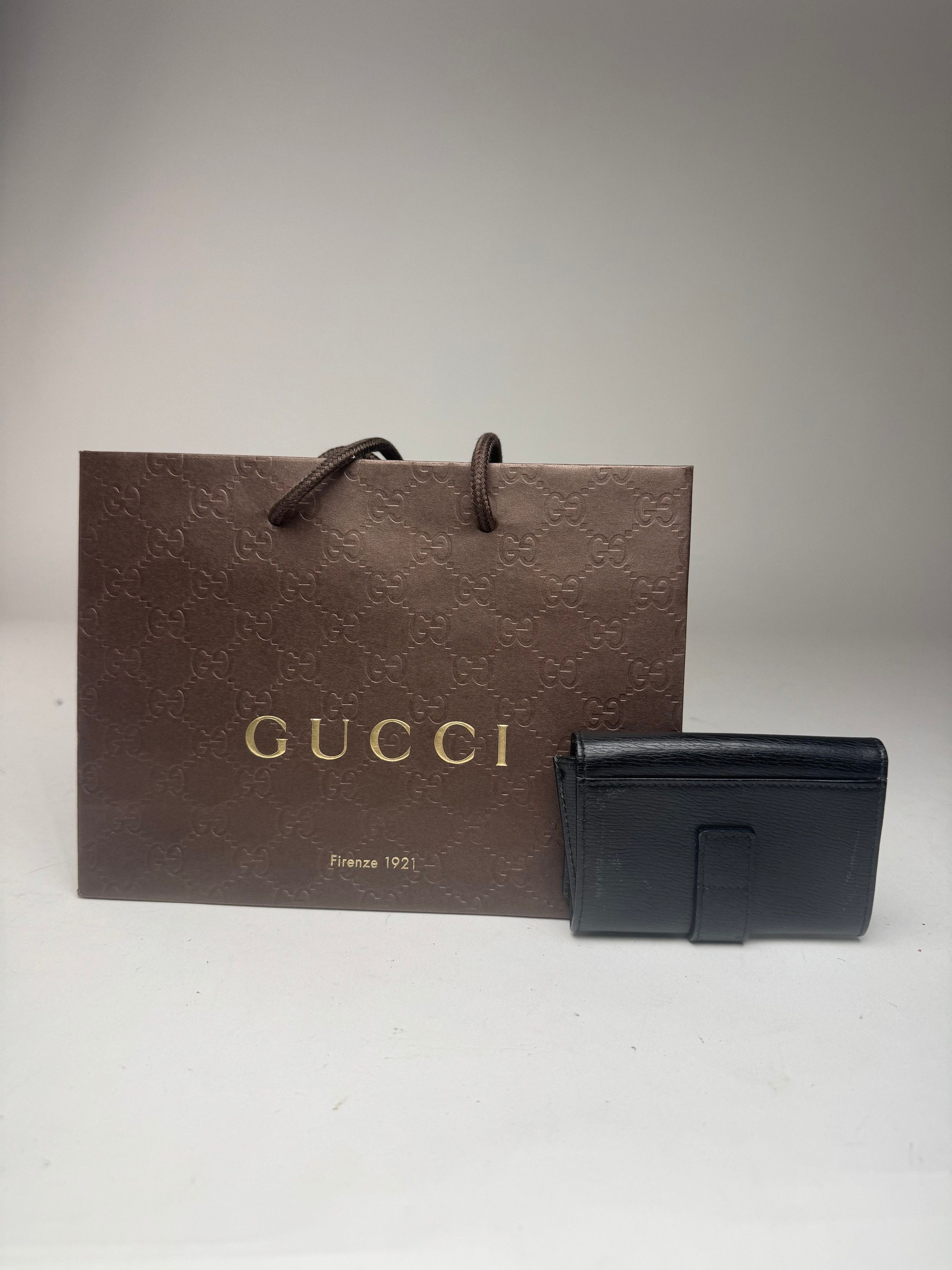 Gucci Vintage Leather Cardholder Black Size ONE SIZE - 15 Thumbnail