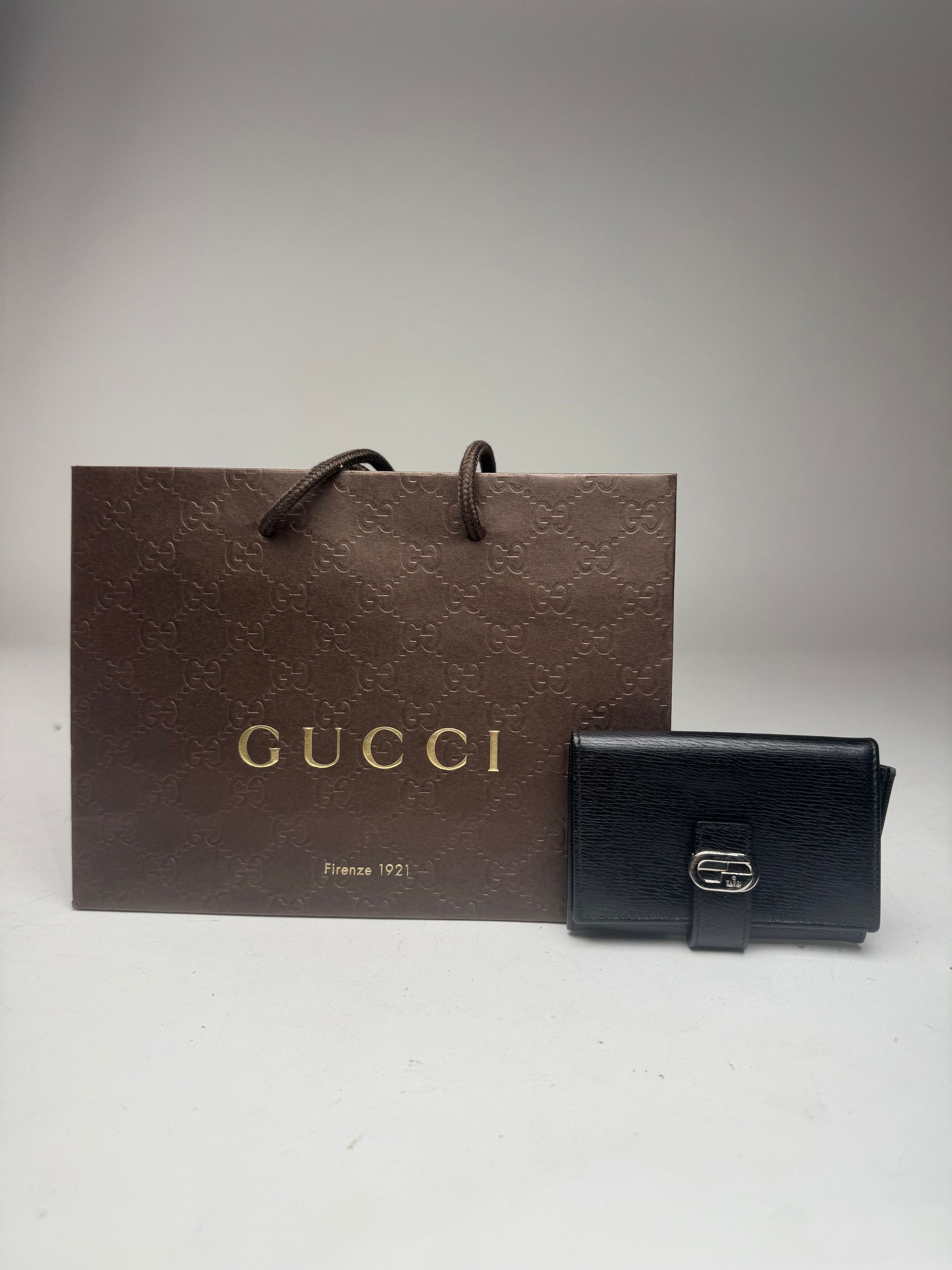 Gucci Vintage Leather Cardholder Black Size ONE SIZE - 4 Thumbnail
