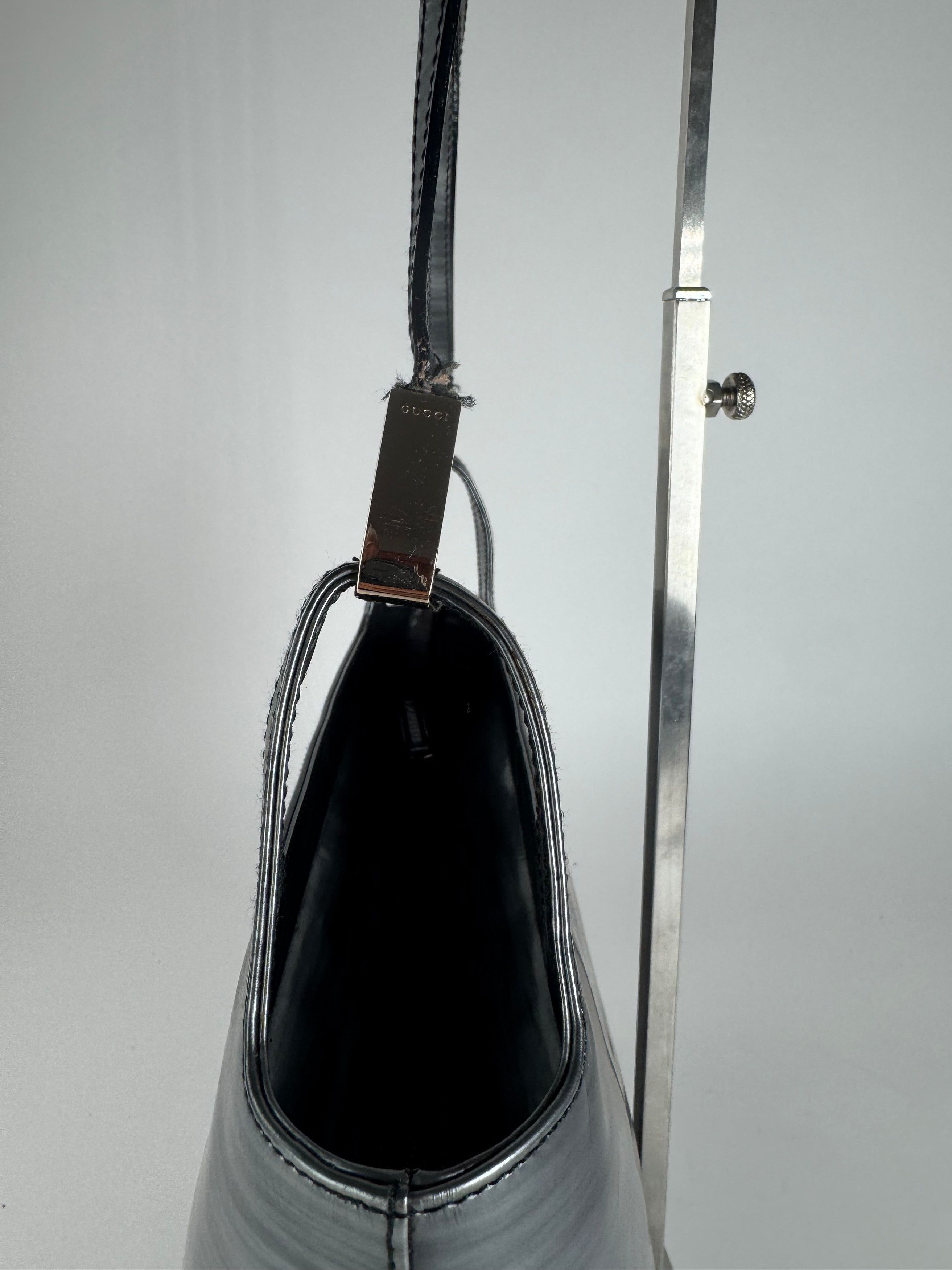 Gucci Vintage Patent Leather Bag black silver Size ONE SIZE - 6 Thumbnail
