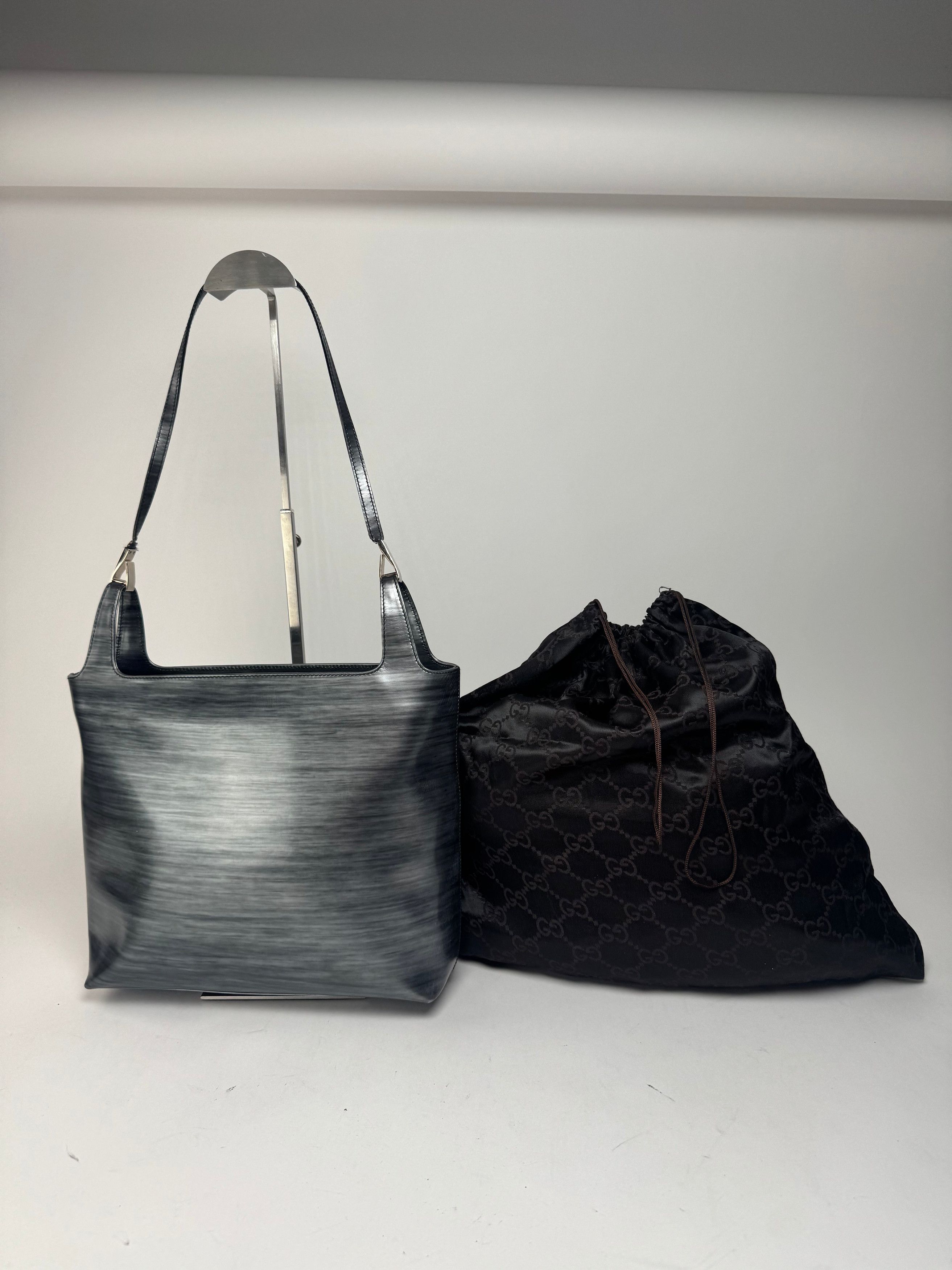Gucci Vintage Patent Leather Bag black silver Size ONE SIZE - 2 Thumbnail