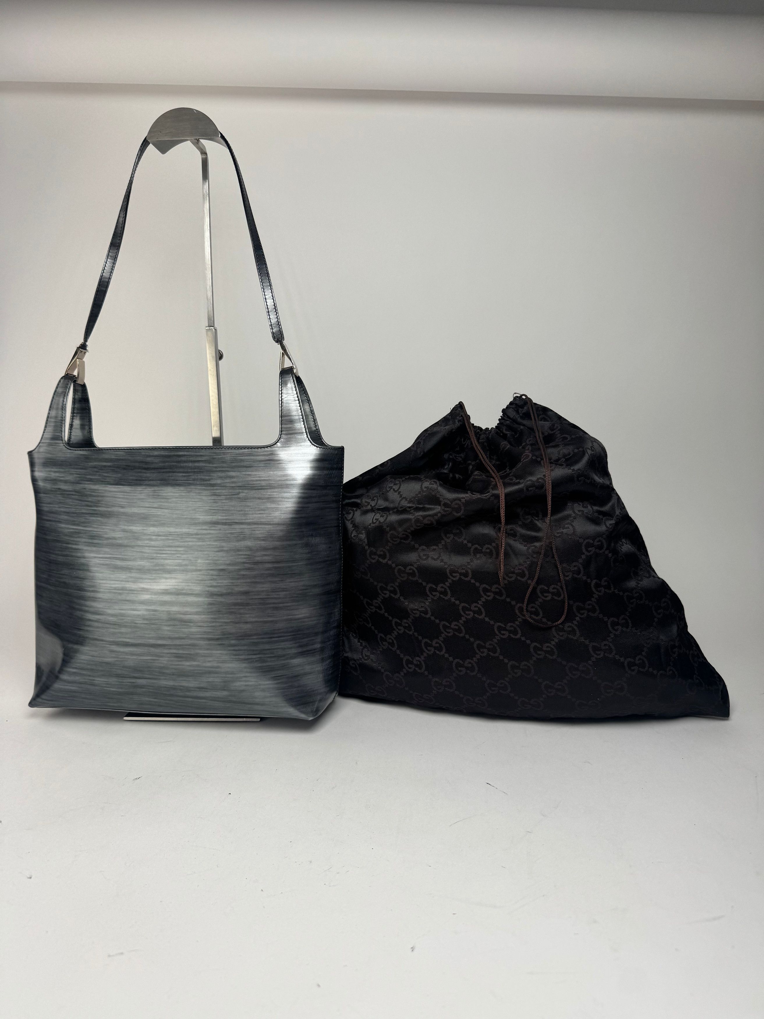 Gucci Vintage Patent Leather Bag black silver Size ONE SIZE - 8 Thumbnail