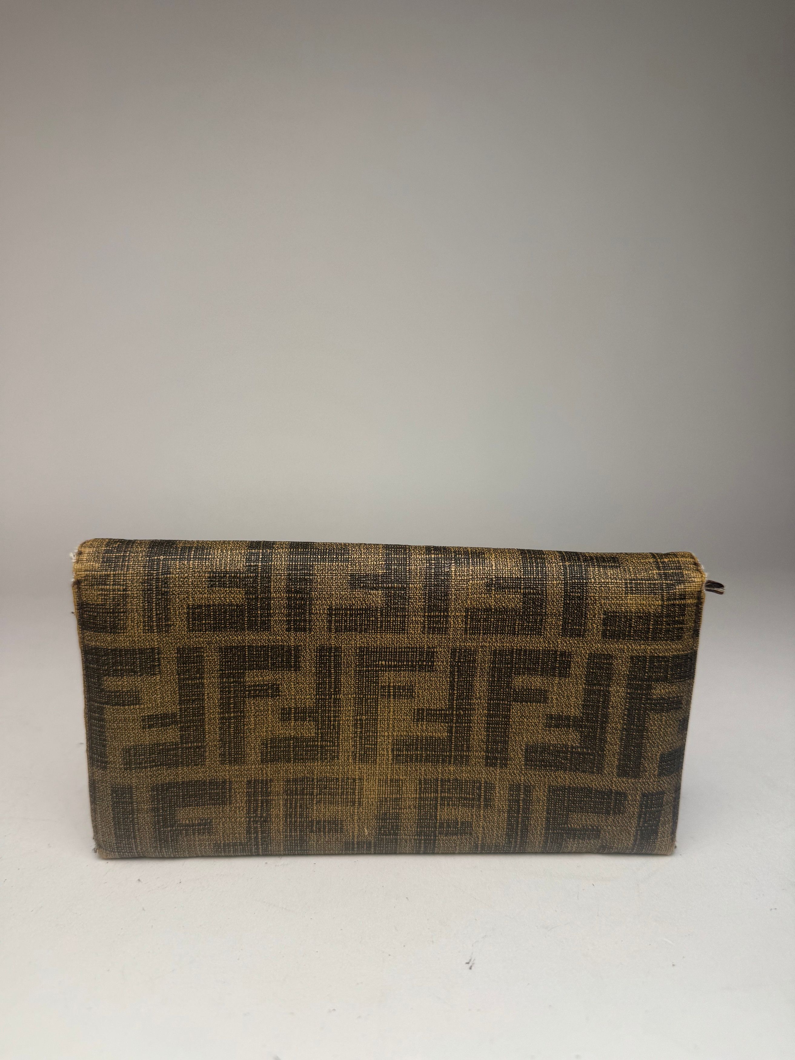 Fendi Vintage FF monogram Leather Wallet Brown Size ONE SIZE - 12 Thumbnail
