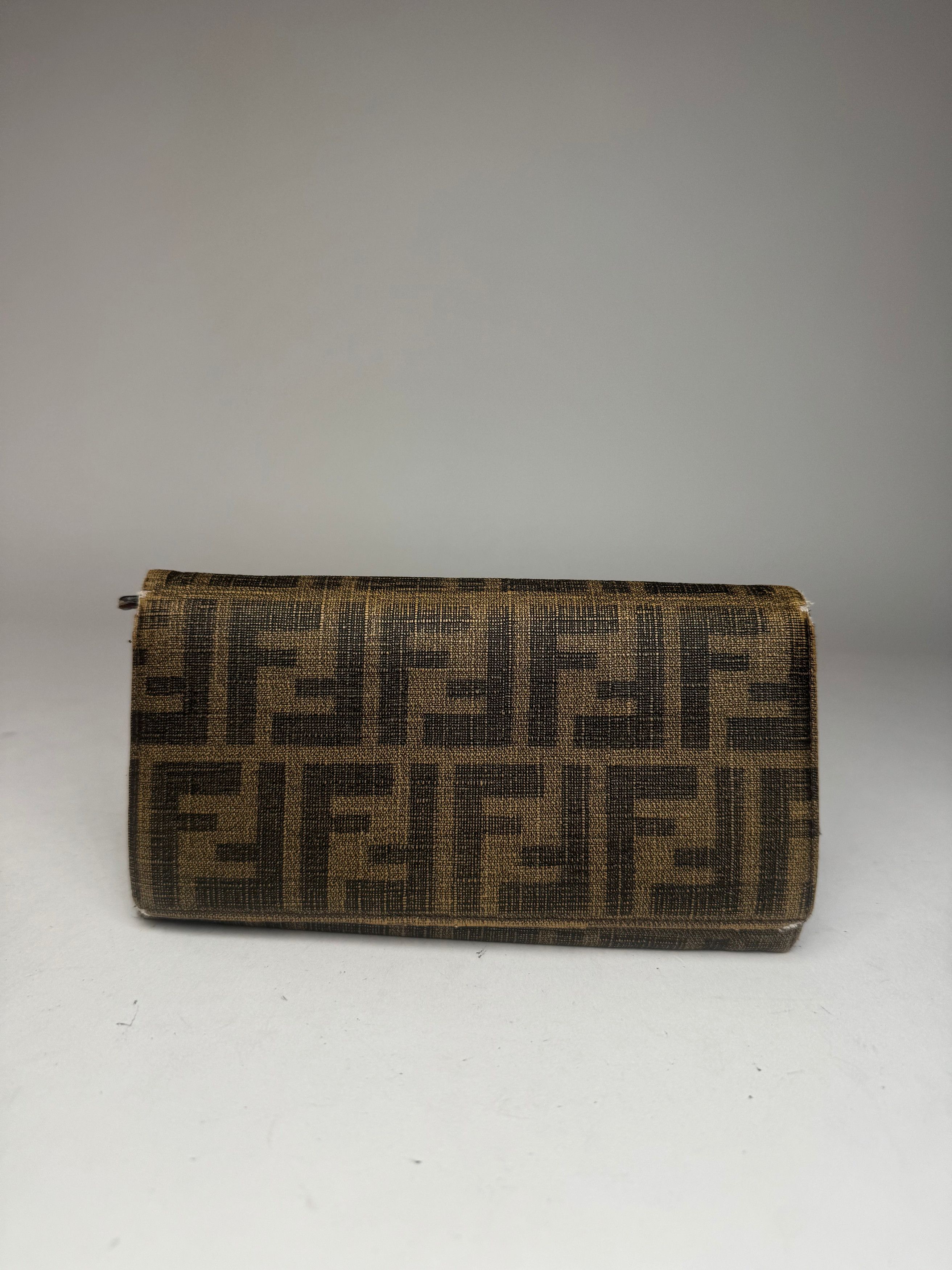 Fendi Vintage FF monogram Leather Wallet Brown Size ONE SIZE - 11 Thumbnail