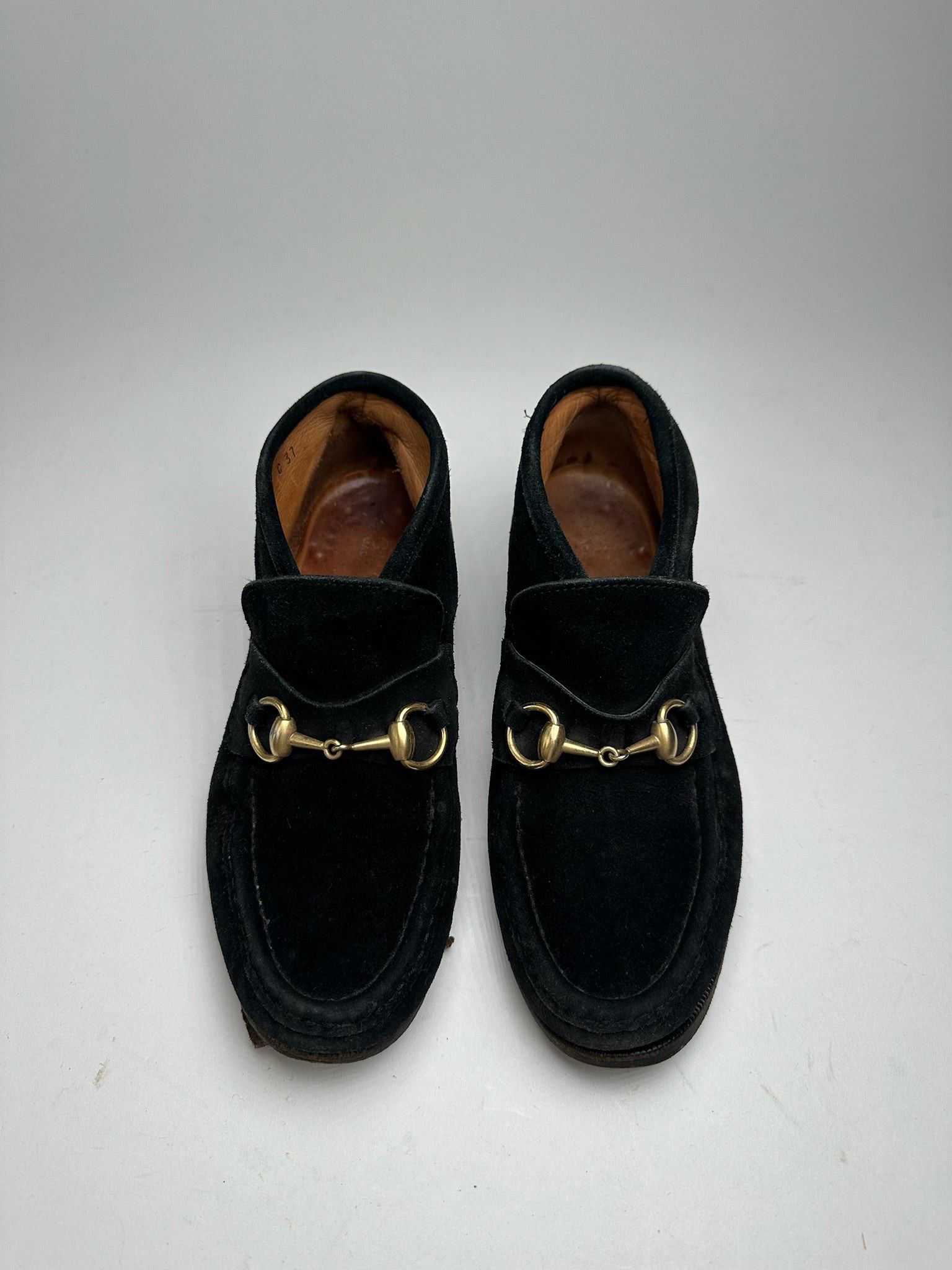 Gucci Vintage Horsebit Suese shoes black Size US 6 / IT 36 - 8 Thumbnail
