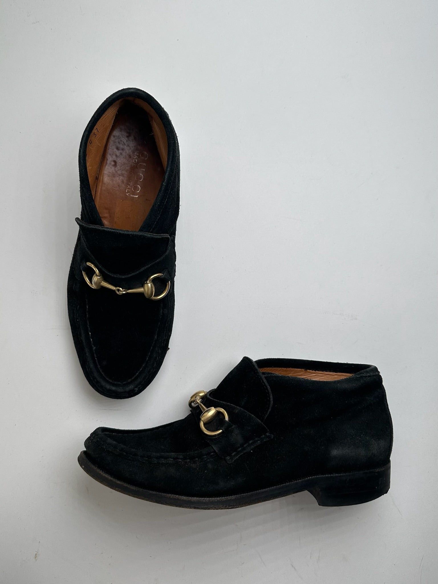 Gucci Vintage Horsebit Suese shoes black Size US 6 / IT 36 - 3 Thumbnail