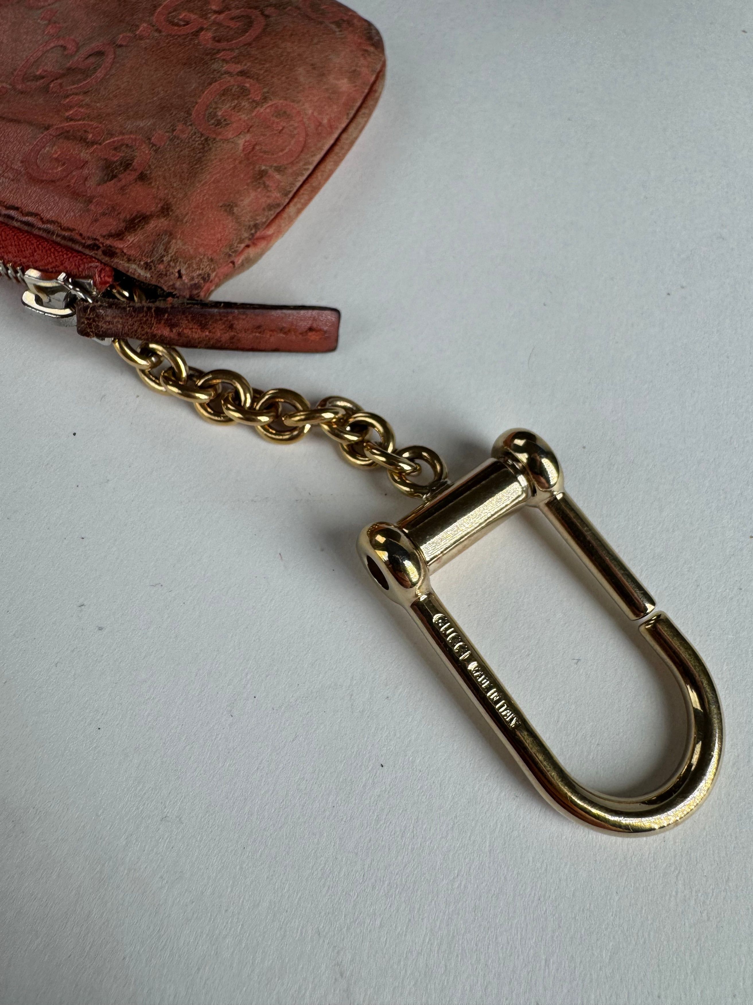 Gucci Vintage Monogram Key Holder Red Size ONE SIZE - 4 Thumbnail