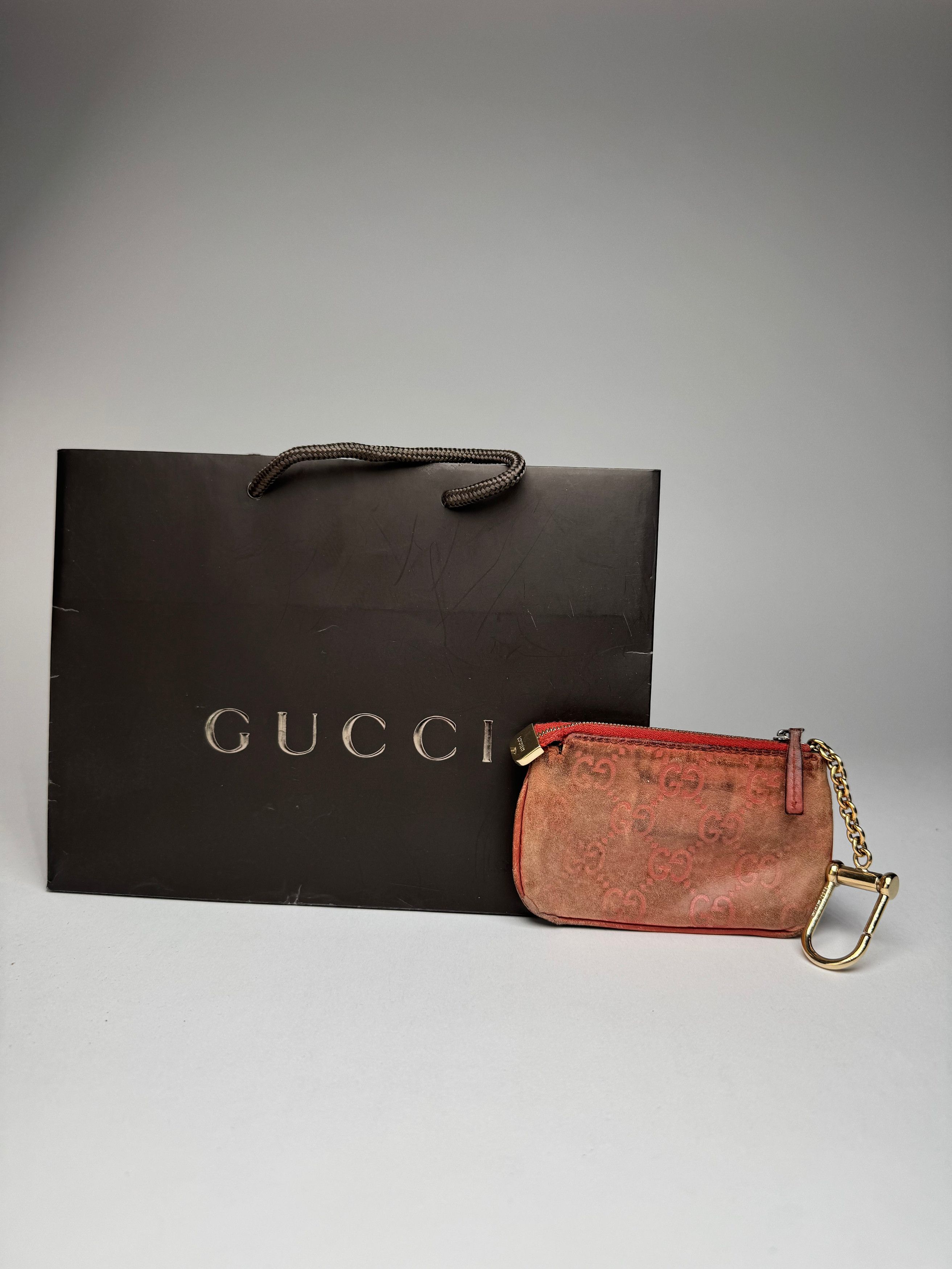 Gucci Vintage Monogram Key Holder Red Size ONE SIZE - 2 Thumbnail
