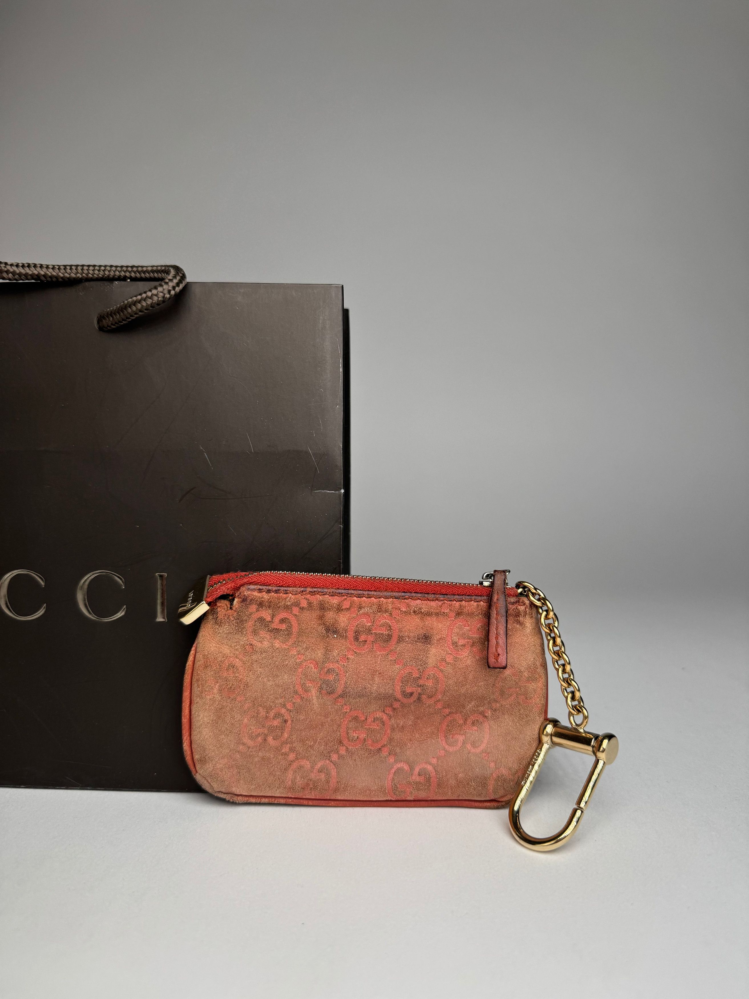 Gucci Vintage Monogram Key Holder Red Size ONE SIZE - 6 Thumbnail