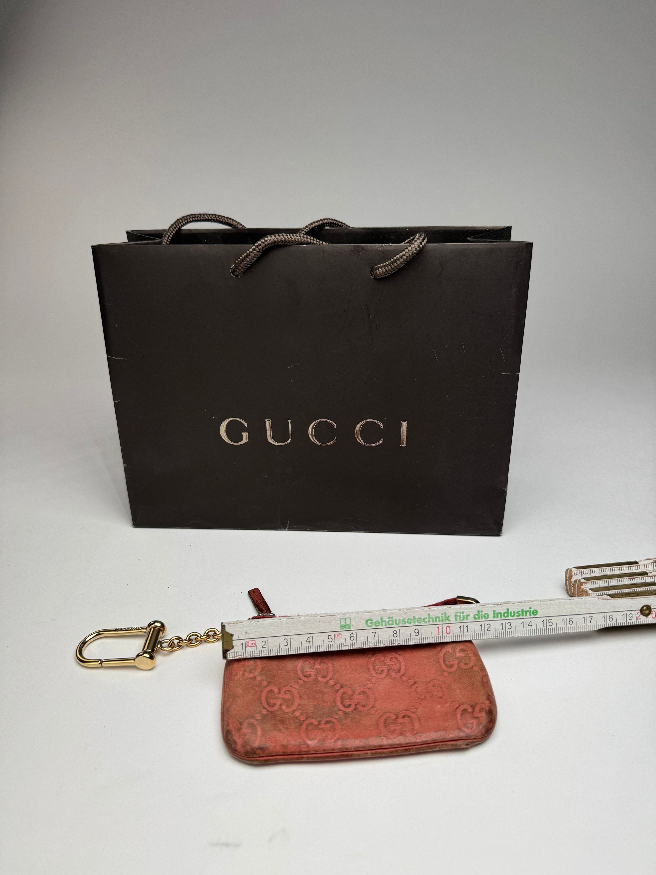 Gucci Vintage Monogram Key Holder Red Size ONE SIZE - 9 Thumbnail