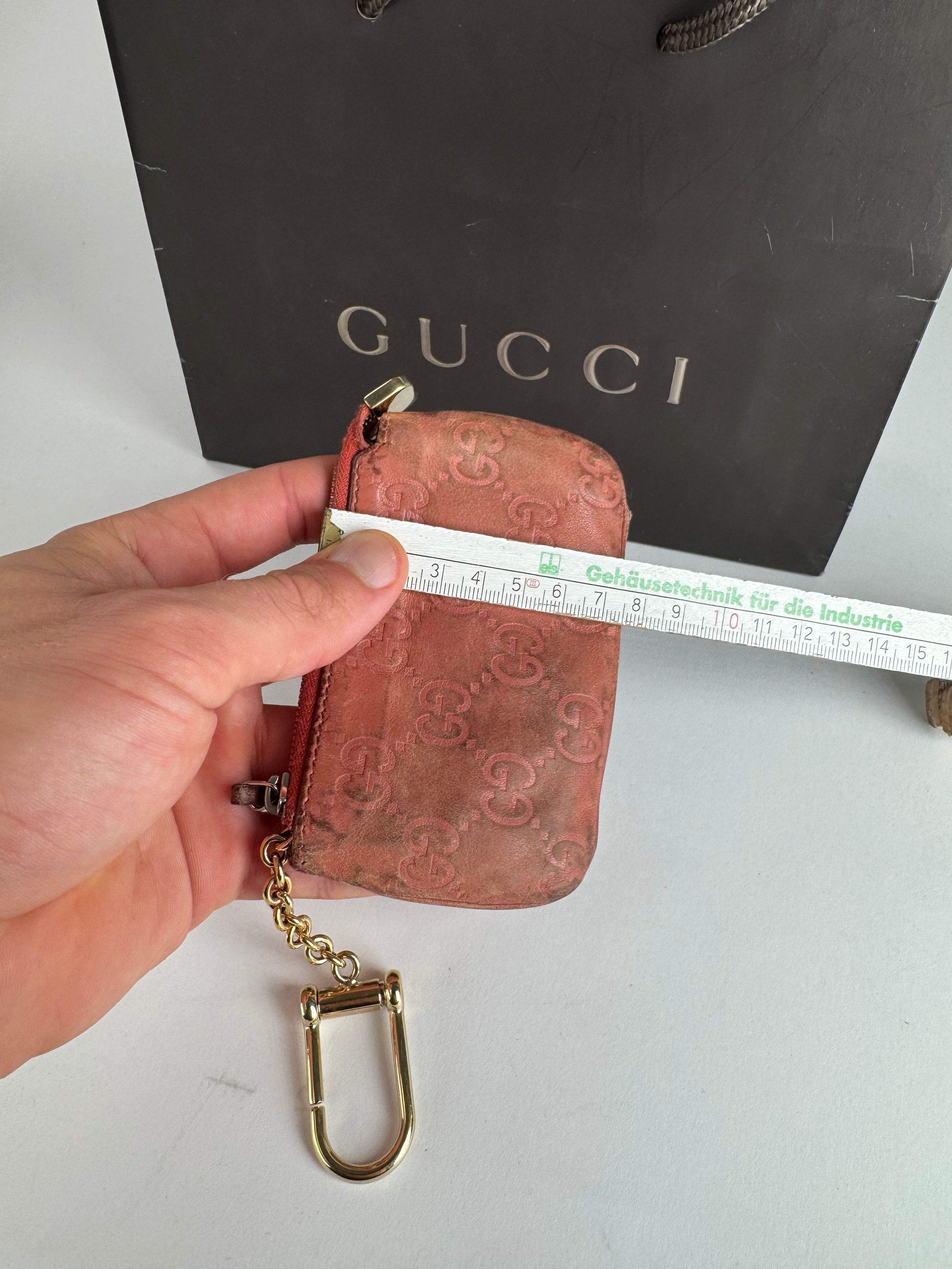 Gucci Vintage Monogram Key Holder Red Size ONE SIZE - 12 Thumbnail