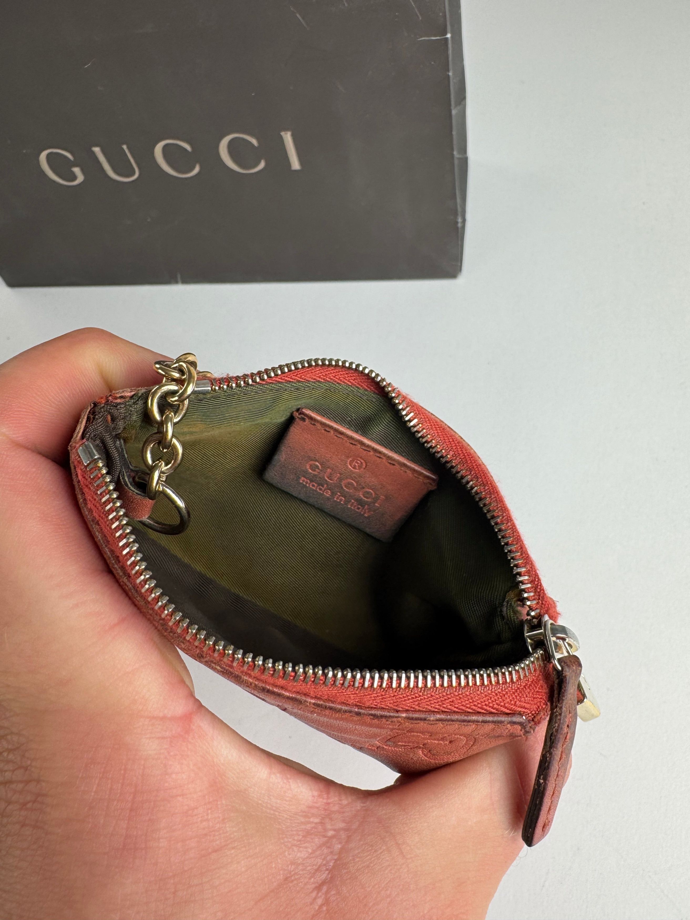 Gucci Vintage Monogram Key Holder Red Size ONE SIZE - 7 Thumbnail