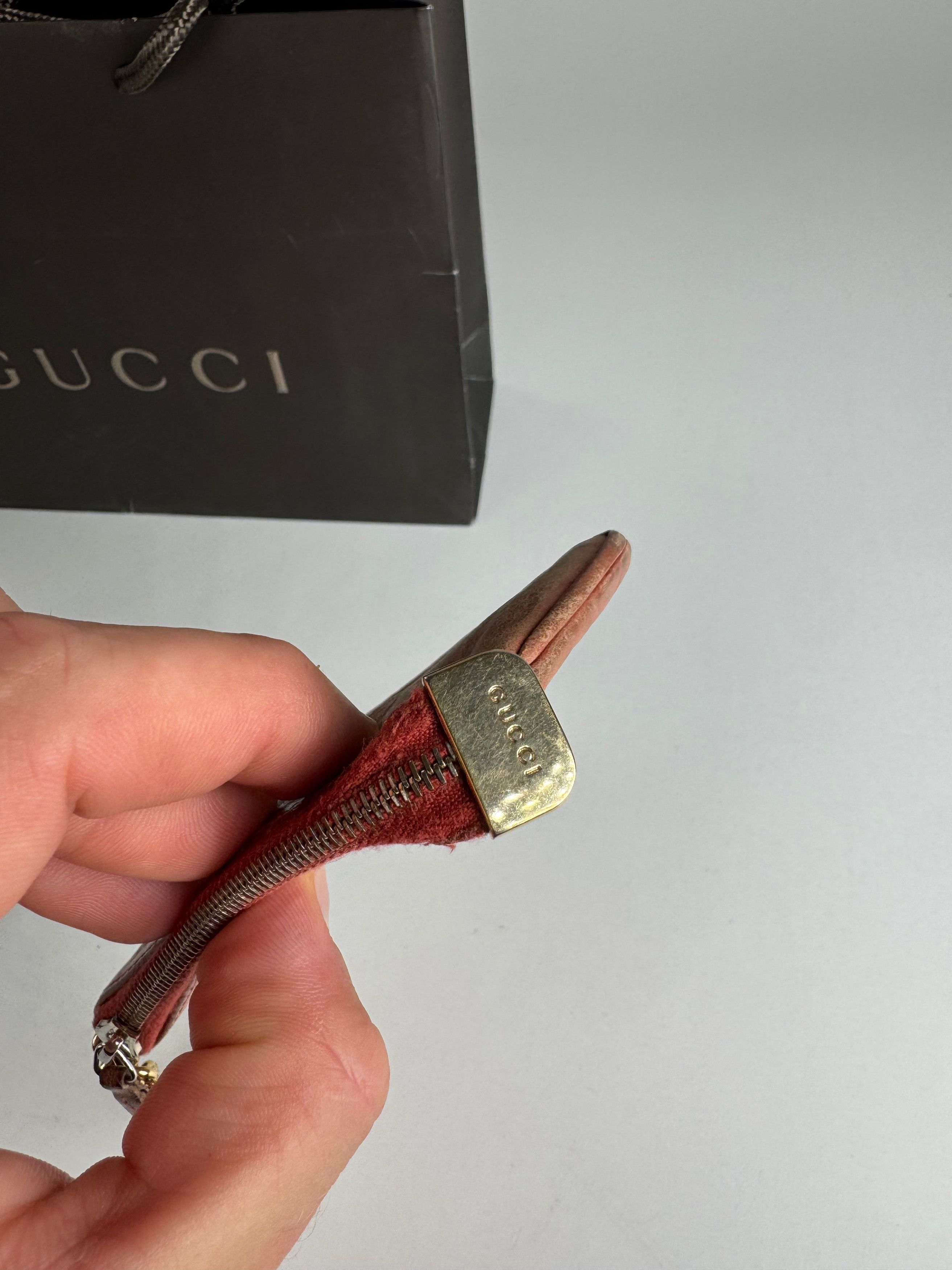Gucci Vintage Monogram Key Holder Red Size ONE SIZE - 3 Thumbnail