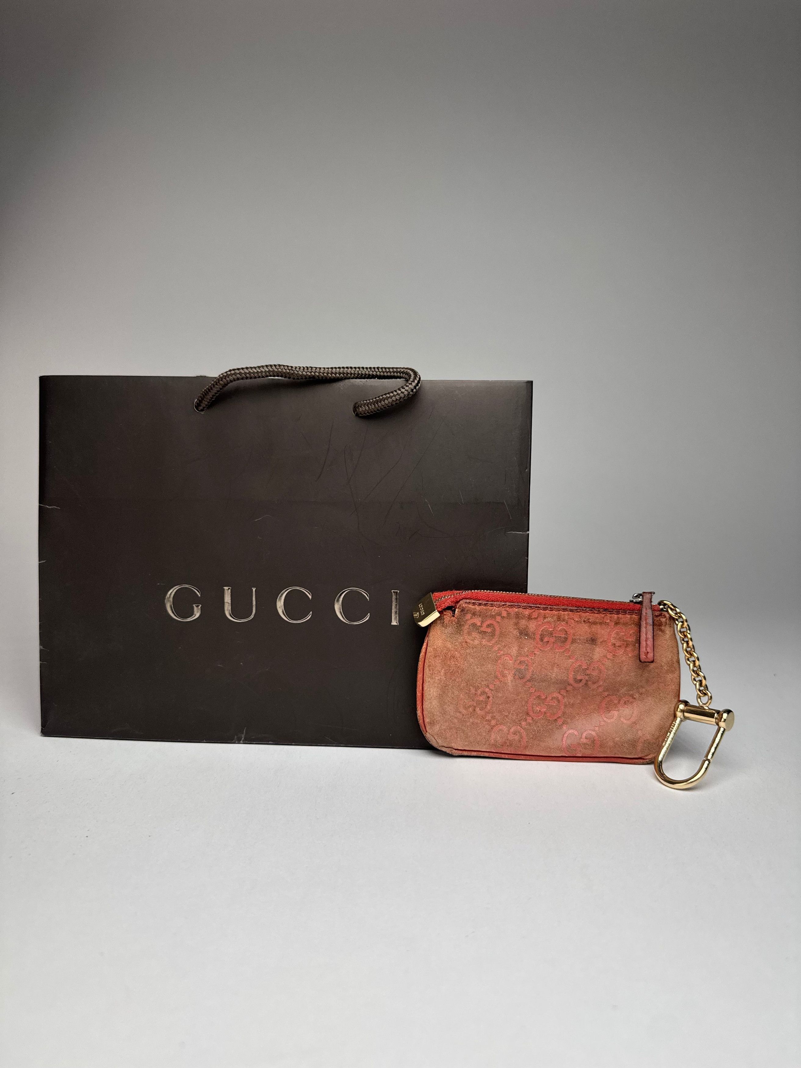 Gucci Vintage Monogram Key Holder Red Size ONE SIZE - 14 Thumbnail