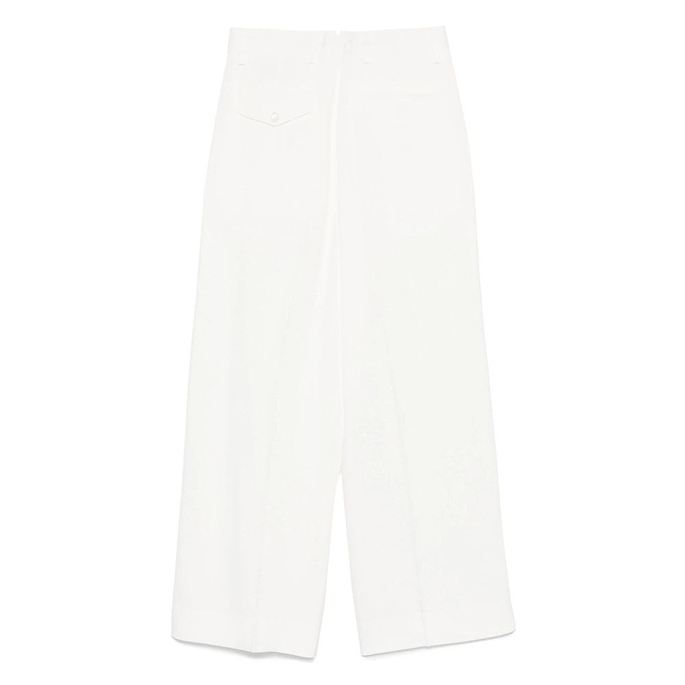 Ann Demeulemeester Ann Demeulemeester WHITE Trousers - Straight Trousers Size 27" / US 4 / IT 40 - 2 Thumbnail